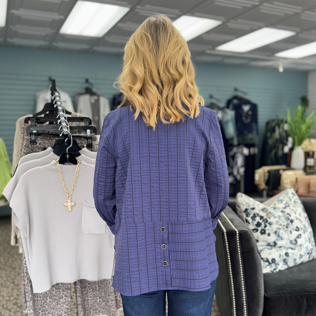 Eastside Stripe Shirt Jacket