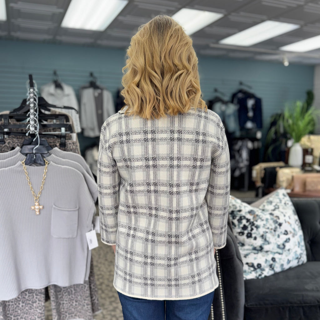 Drop Shoulder Cowl Collar Sweater Top