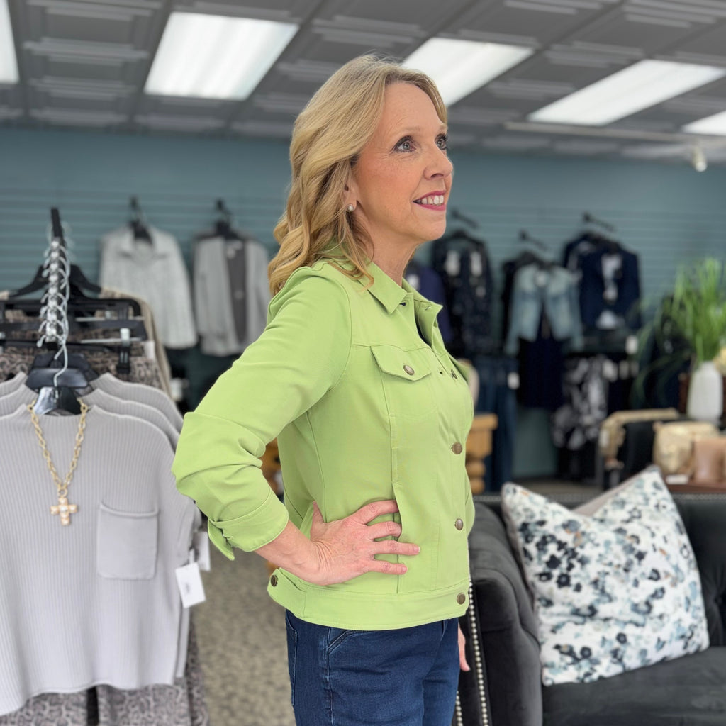 Stonewash City Knits Jean Jacket