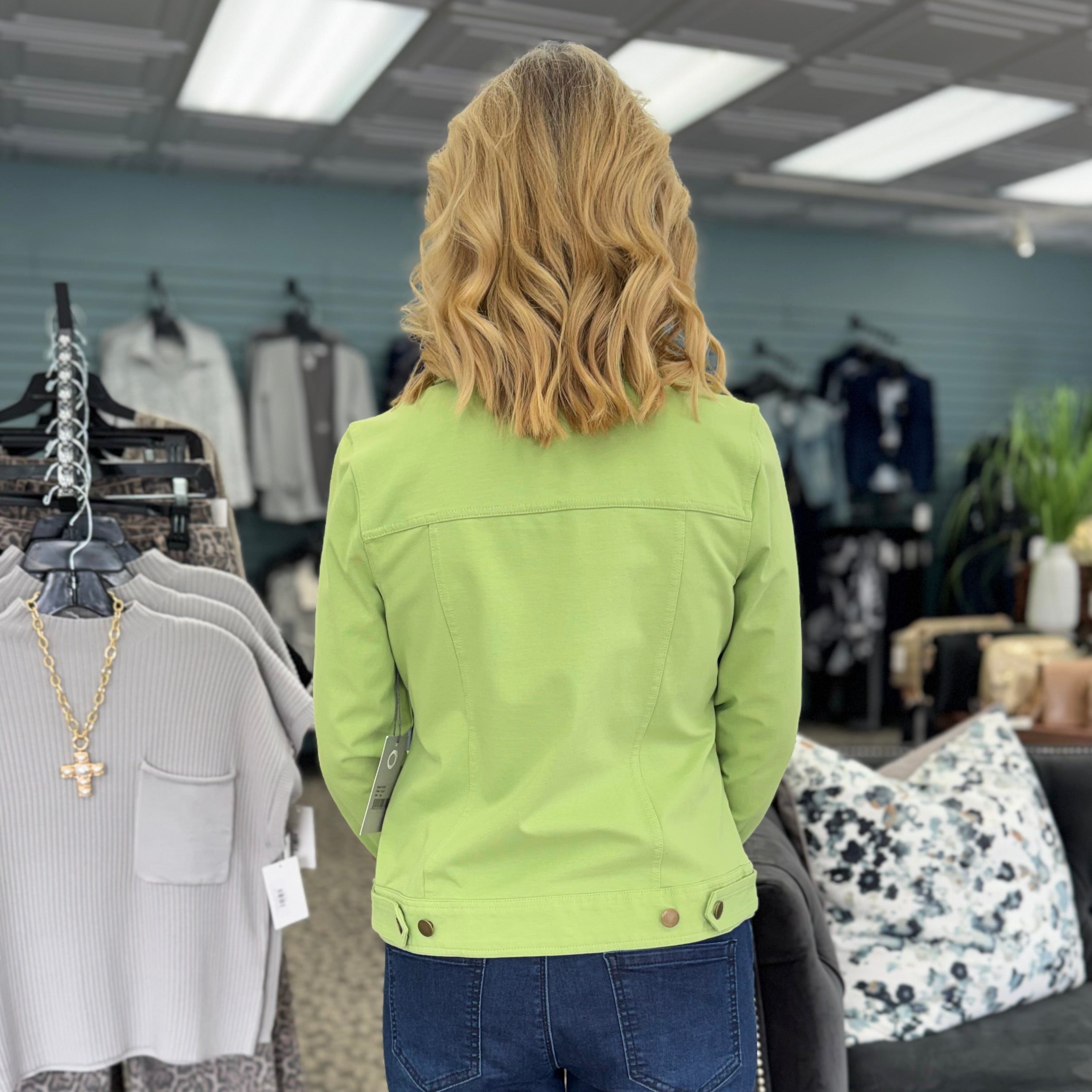 Stonewash City Knits Jean Jacket