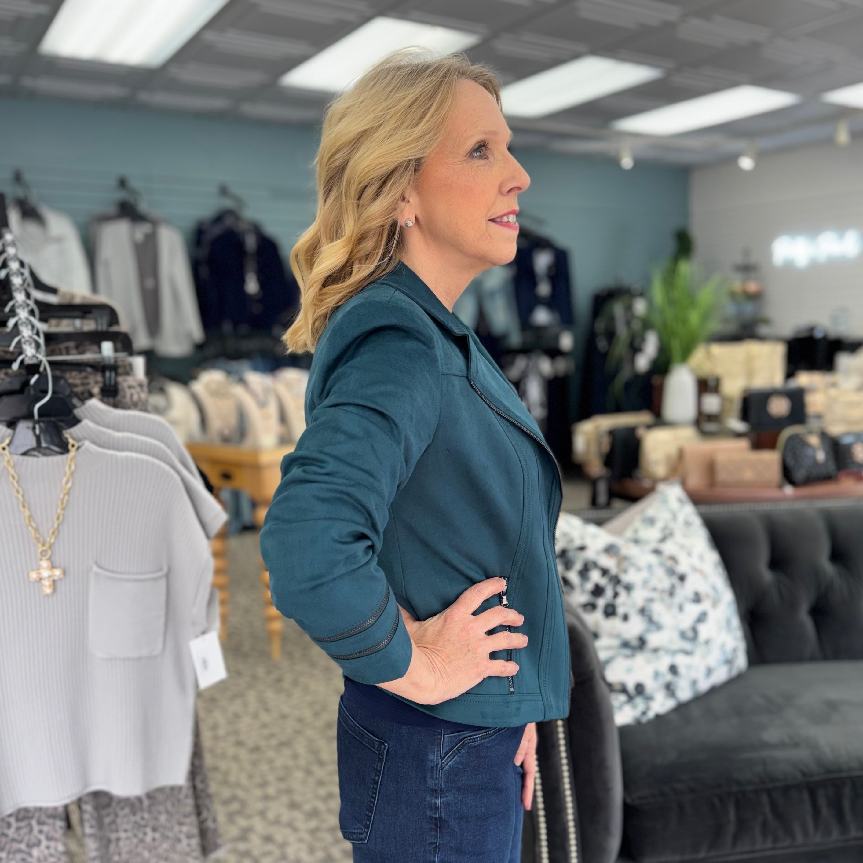 Vintage Faux Suede Jacket