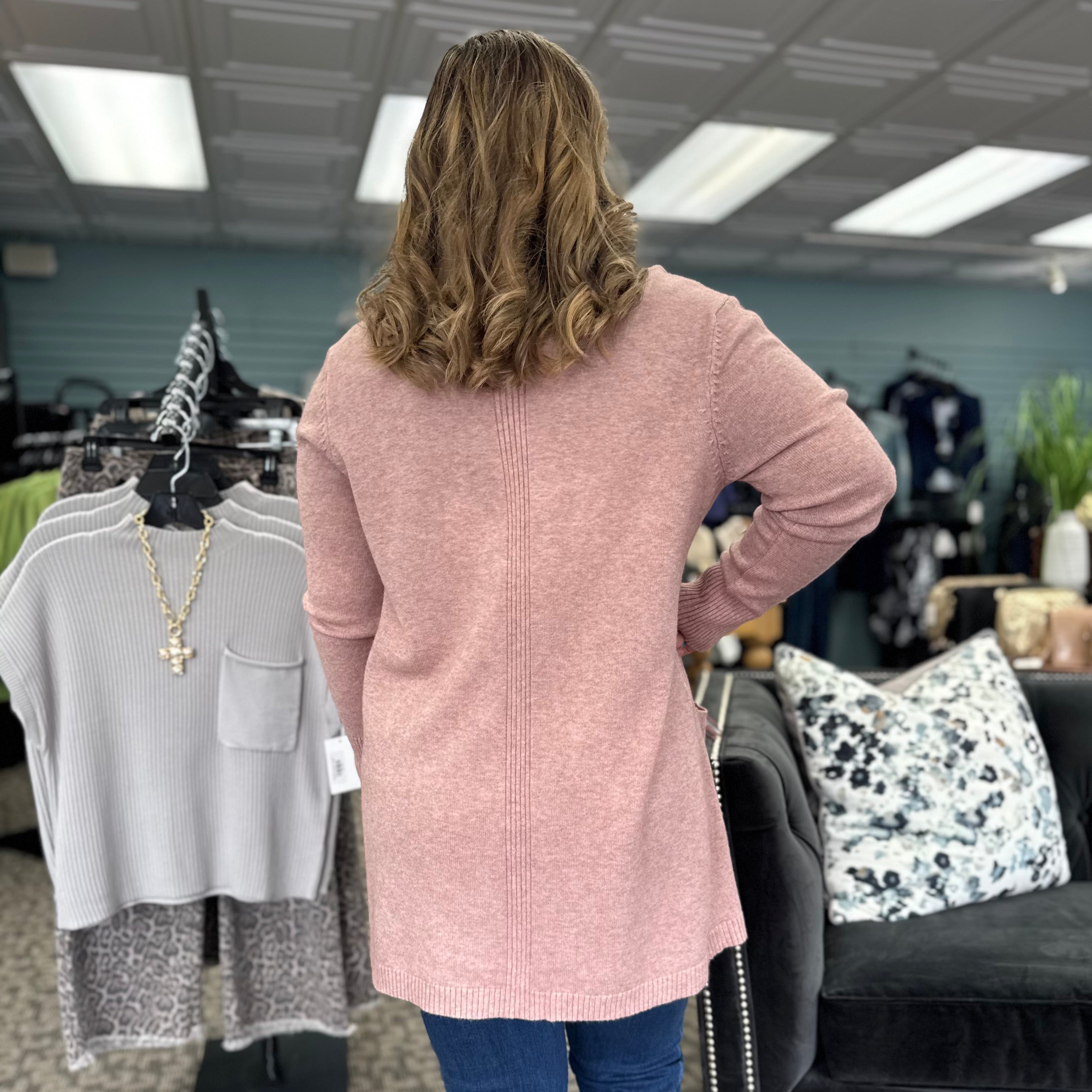 Cashmere Open Front Cardigan