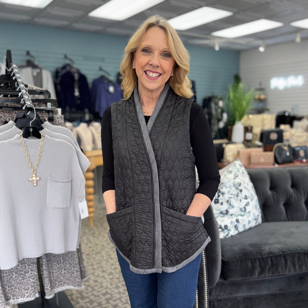 22917 Double Face Quilts City Vest