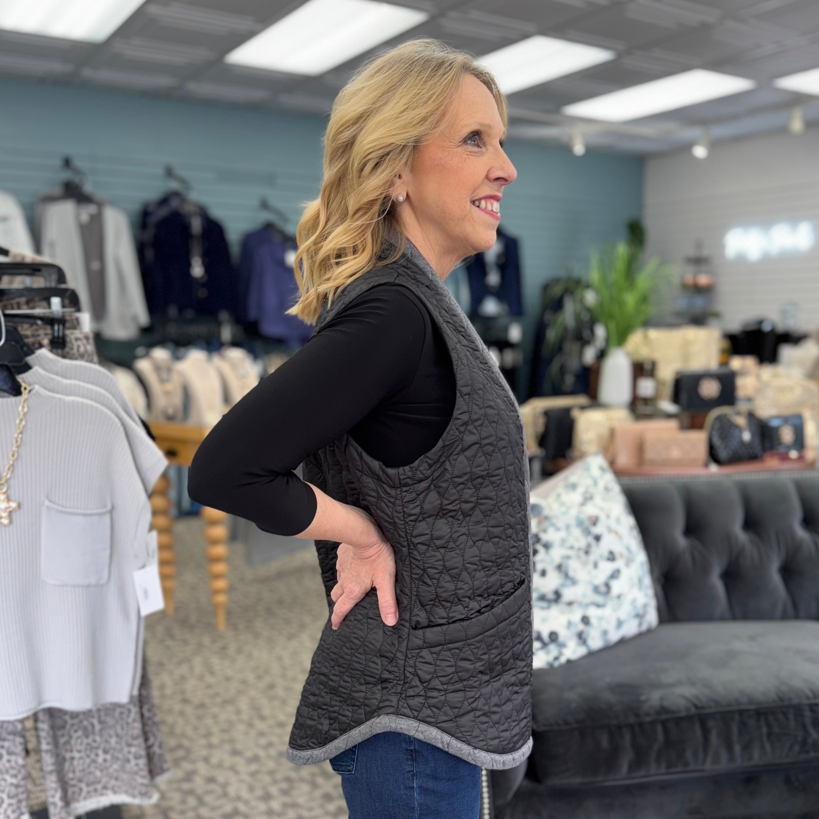 22917 Double Face Quilts City Vest