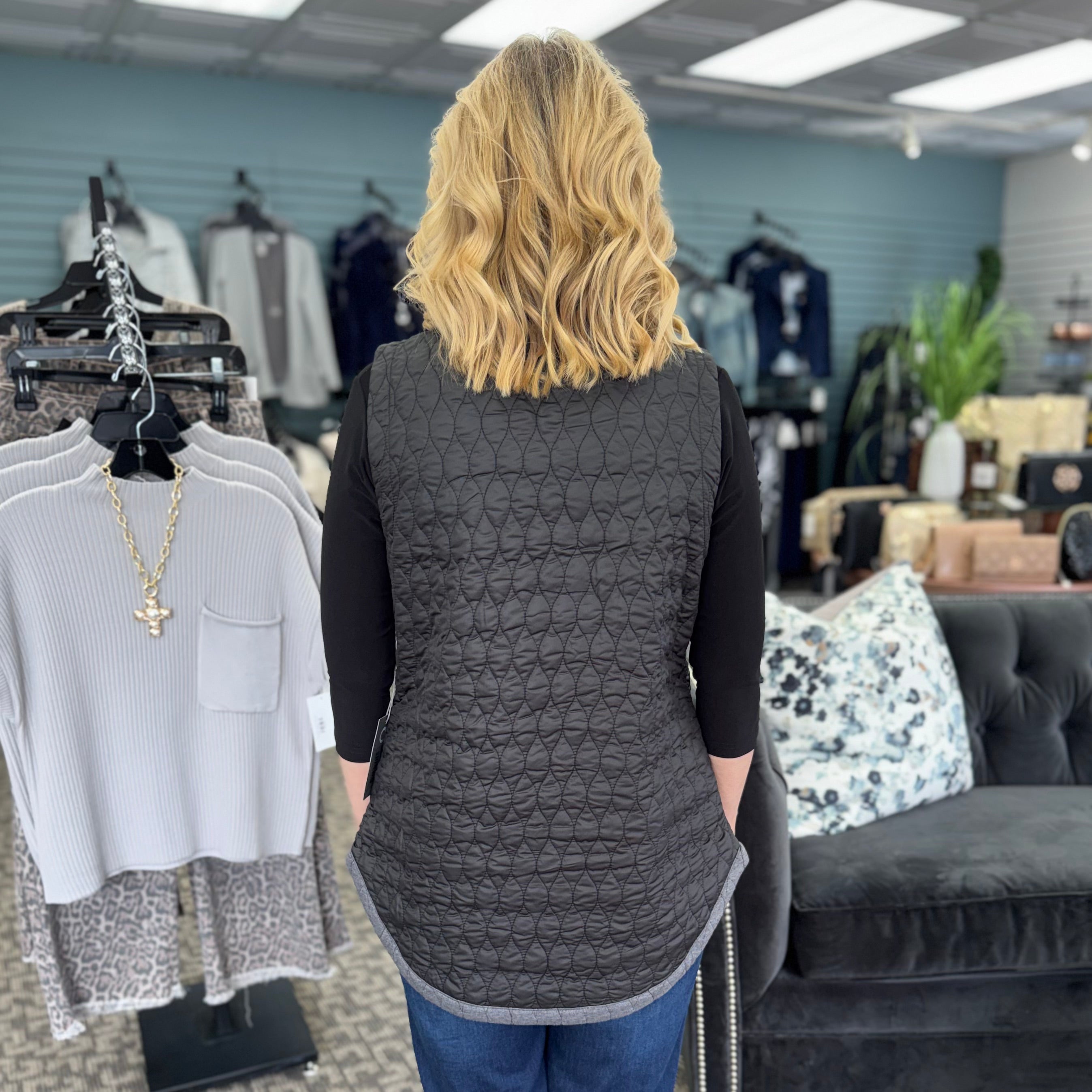 22917 Double Face Quilts City Vest