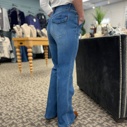 "Ab"solution Skyrise Double Side Seam Bootcut Jeans