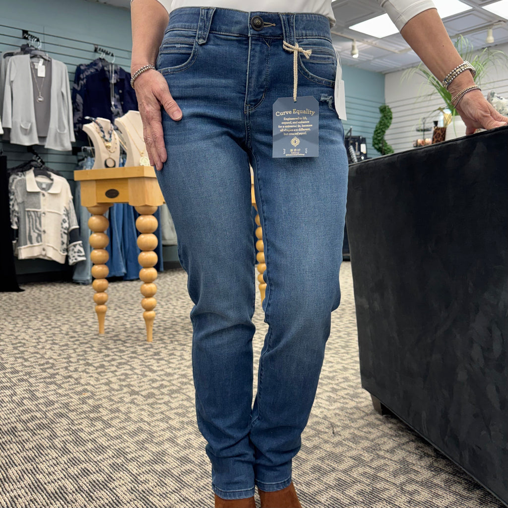 "Ab"solution® Mid-Rise Straight Leg Jeans