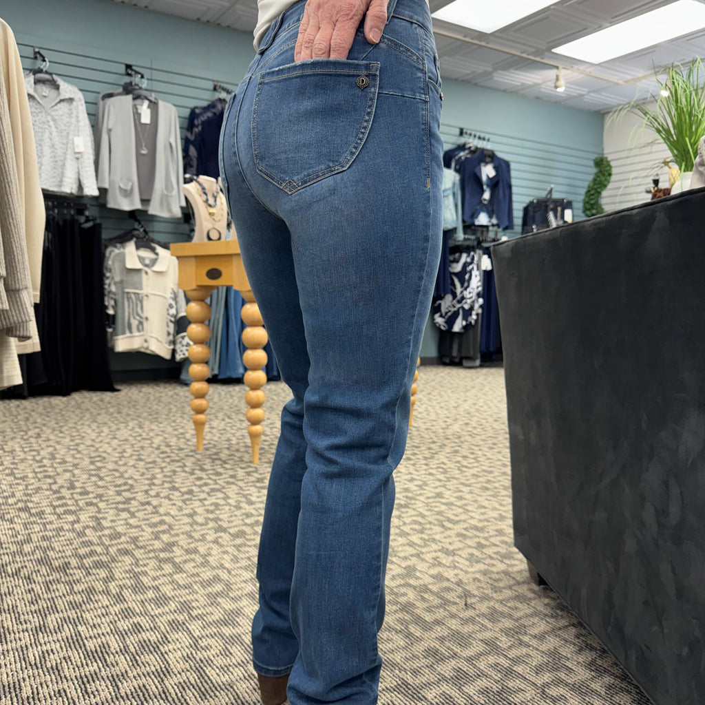 "Ab"solution® Mid-Rise Straight Leg Jeans