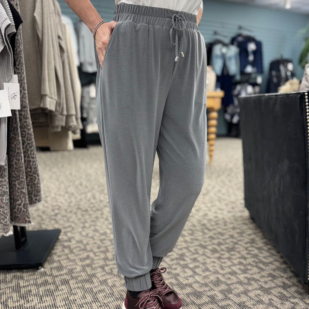 Melange Silky Knit Pants