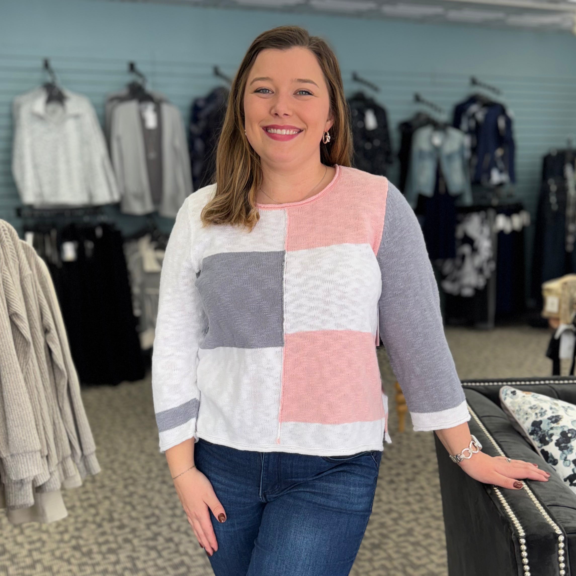 Yin Yang Patchwork Pullover