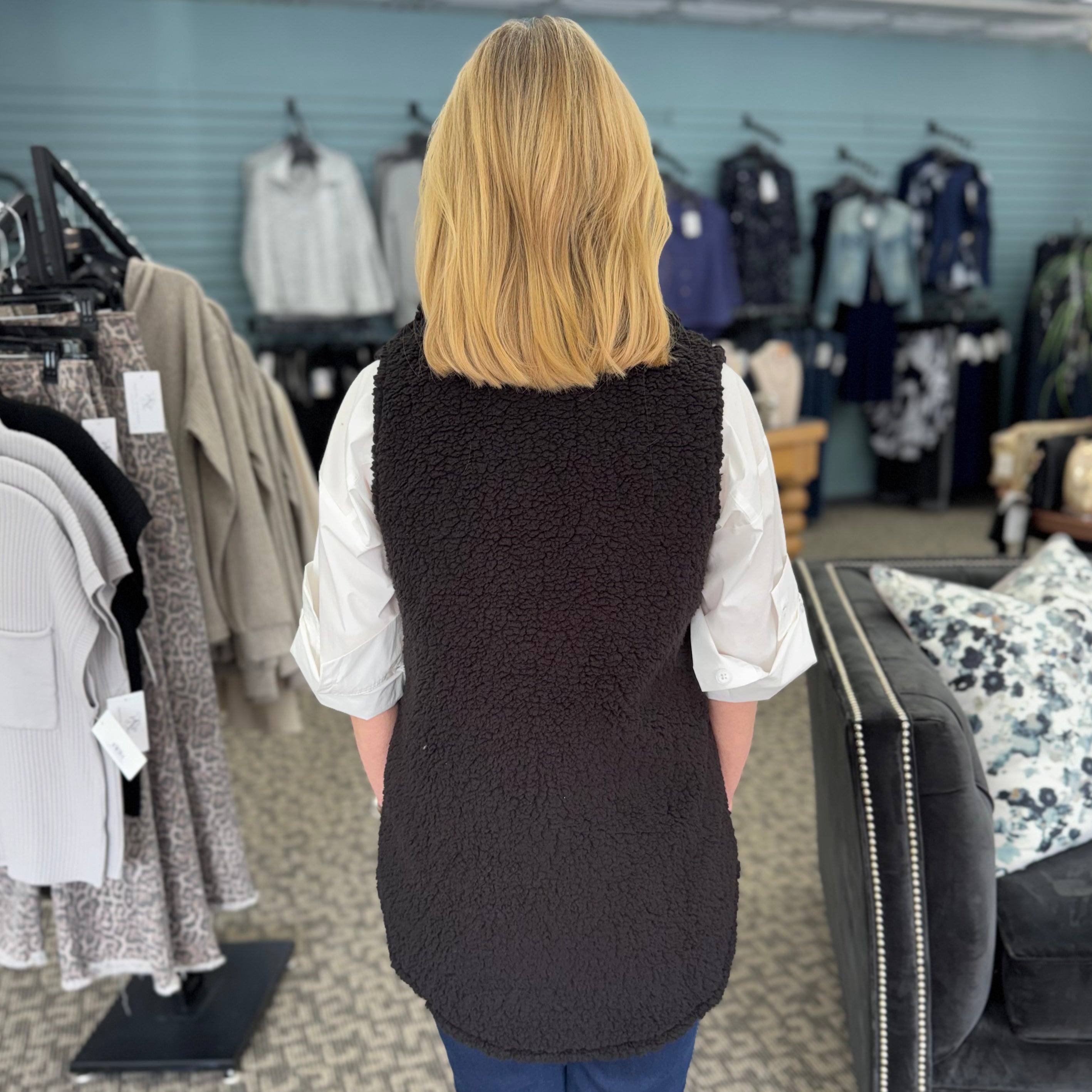 Collared Fleece Vest