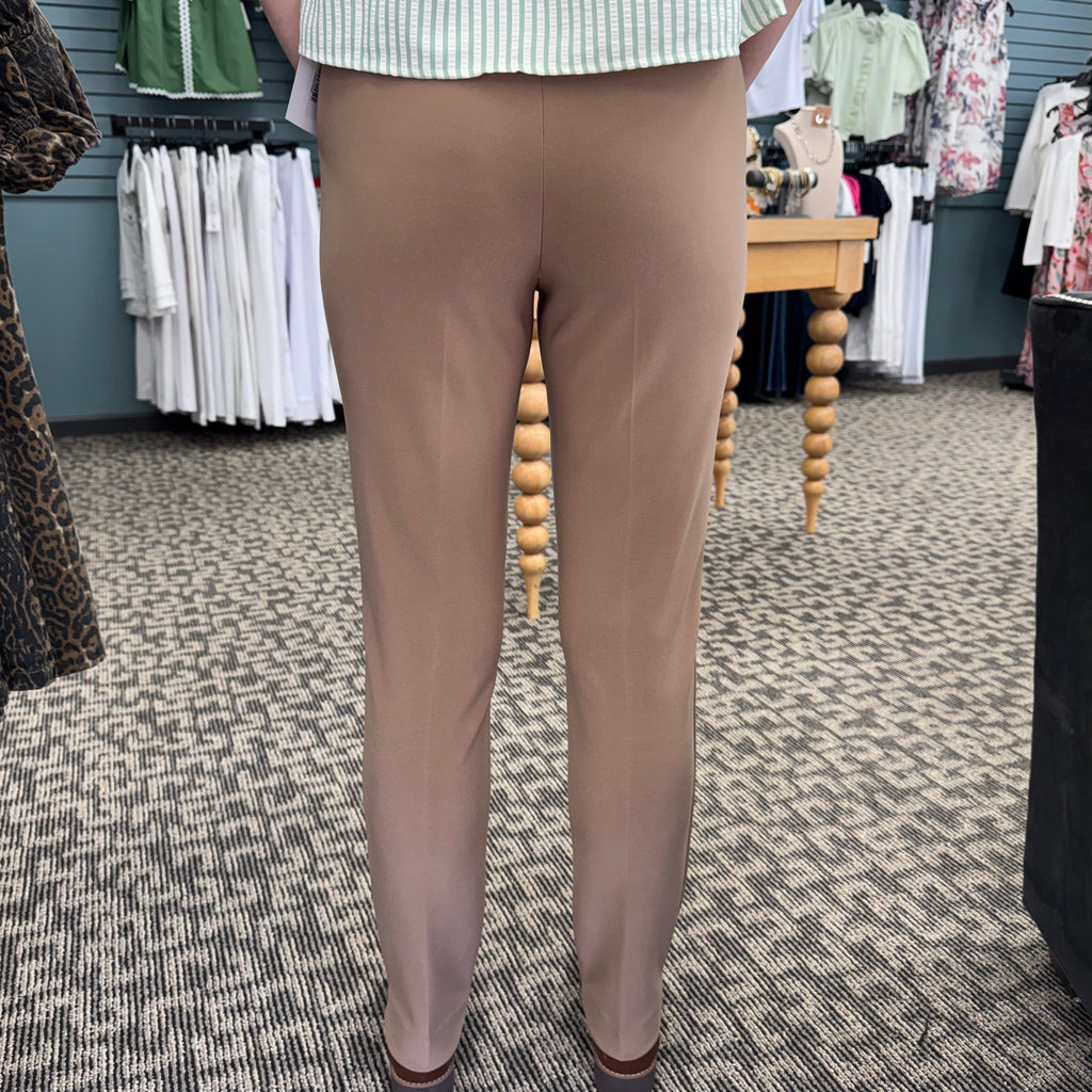 Slim Fit Pull On Tailored Pants