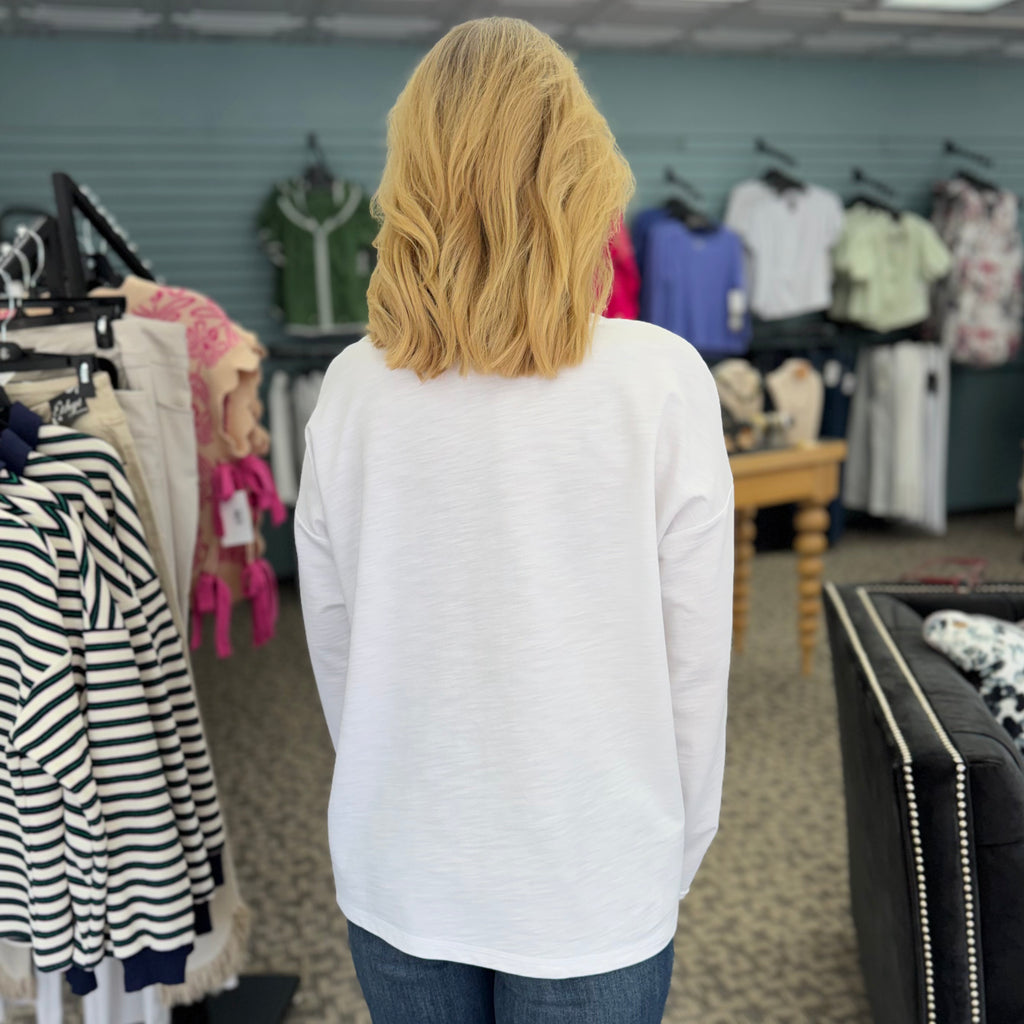 Terry Pullover With Bicycle Motif