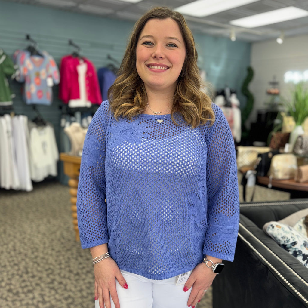 Floral Crochet Easy Pullover