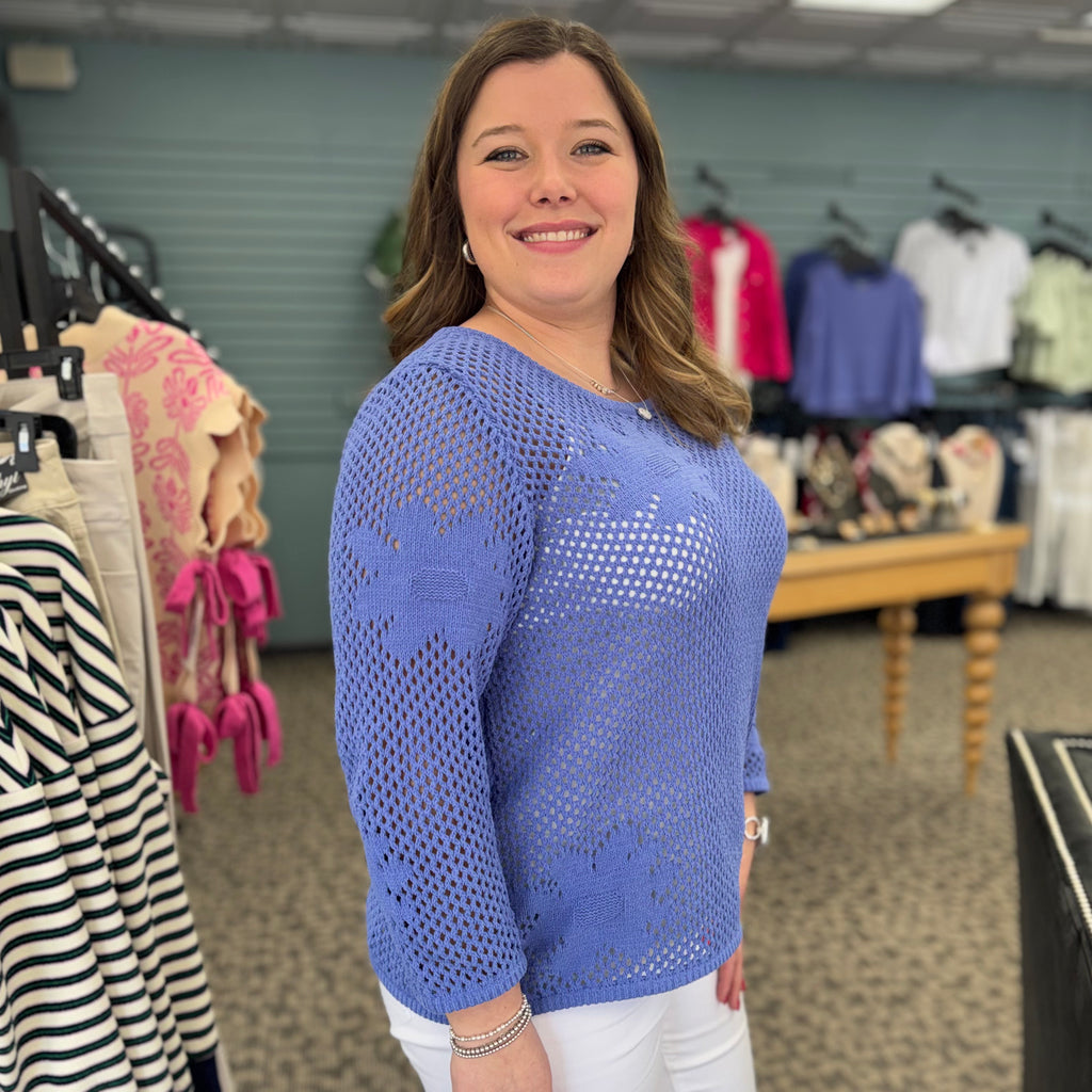 Floral Crochet Easy Pullover