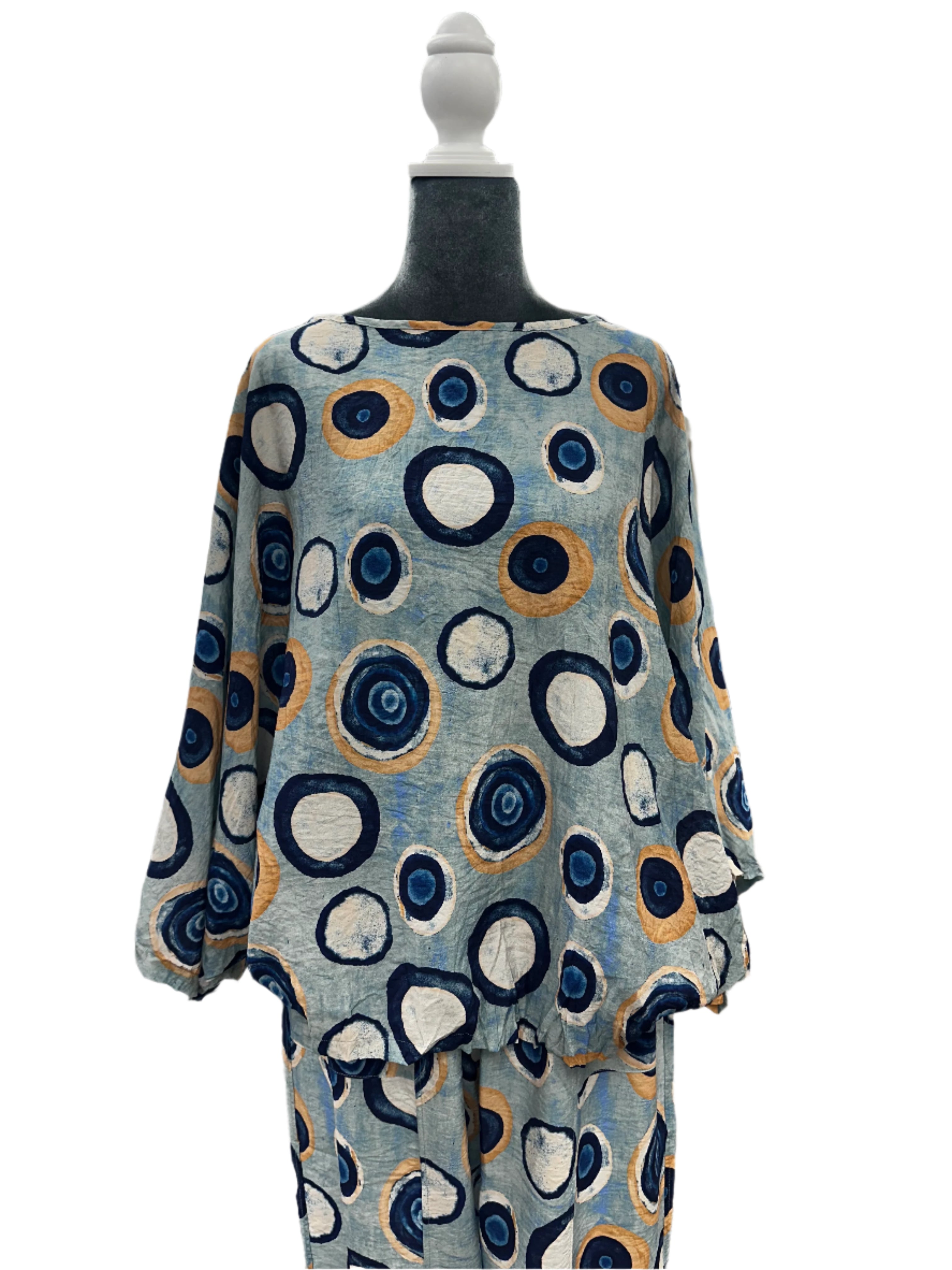 25323 Printed Crushed Top