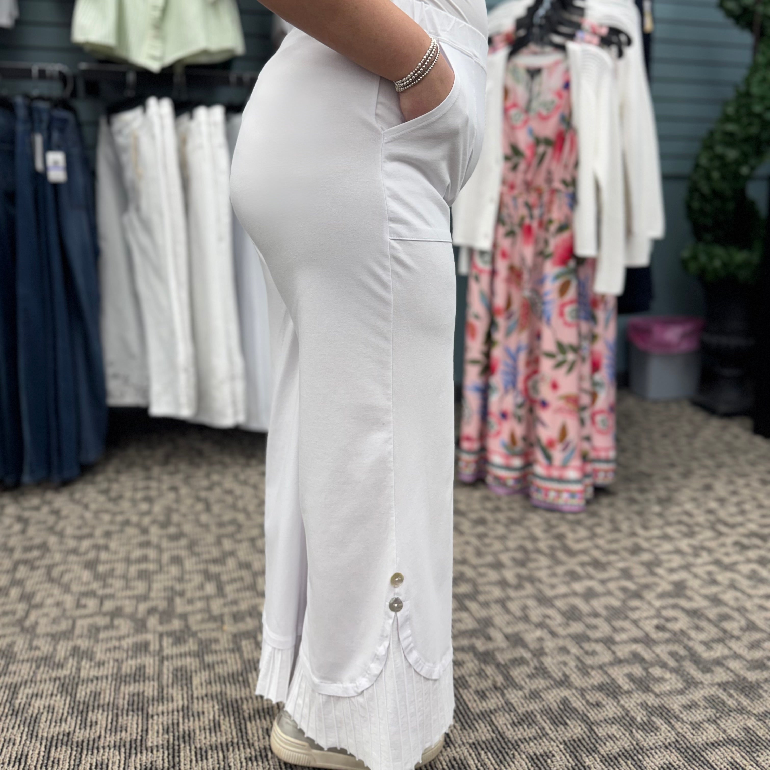 Mineral Wash Wide Leg Pant