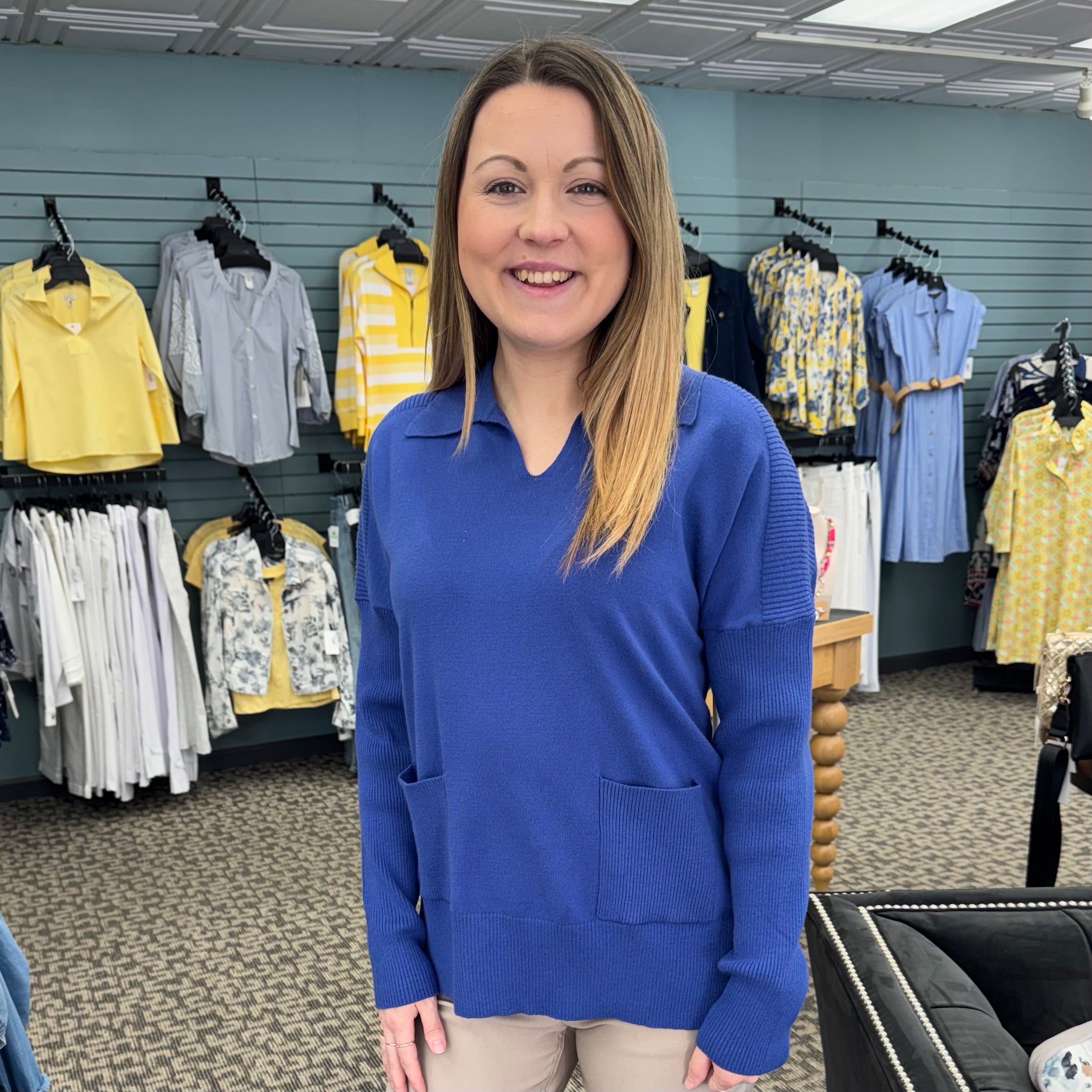 Cashmere 2 Pocket Sweater