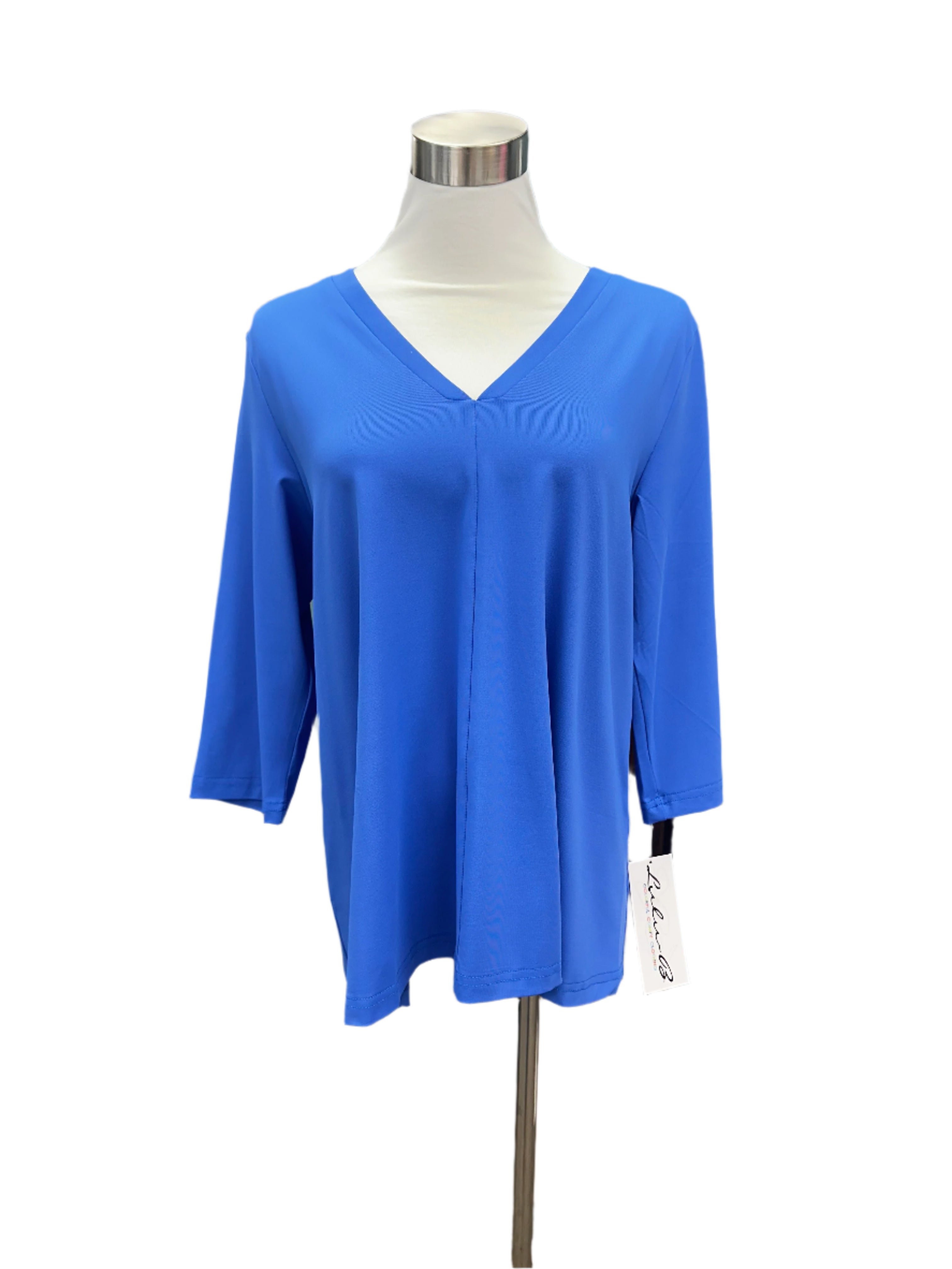3/4 Sleeve V-Neck Top