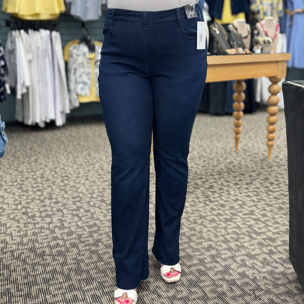 Back Button Boot Cut