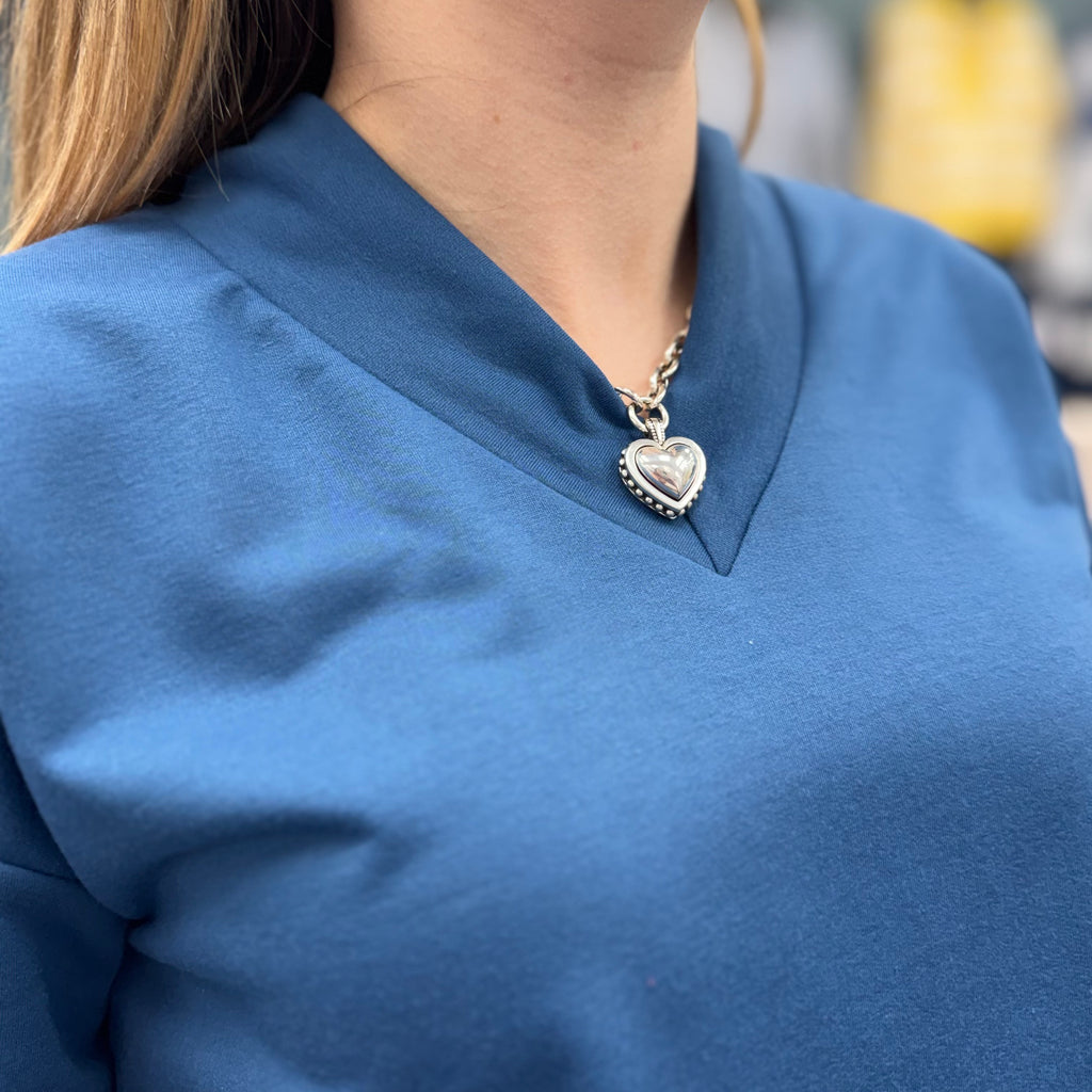 V-Neck Sweatshirt and Wide Leg Lounge Set