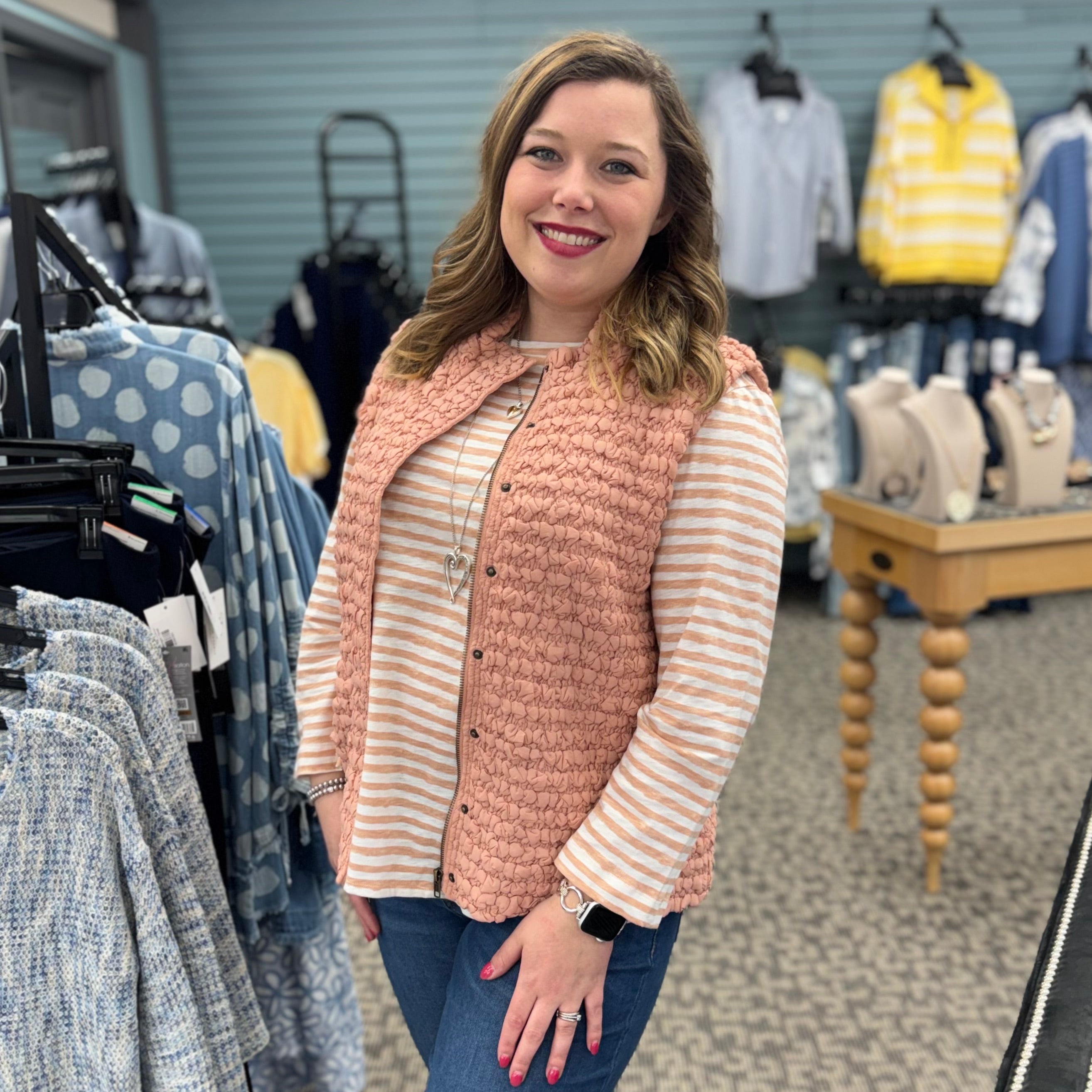 Snap and Zip Quilted Vest