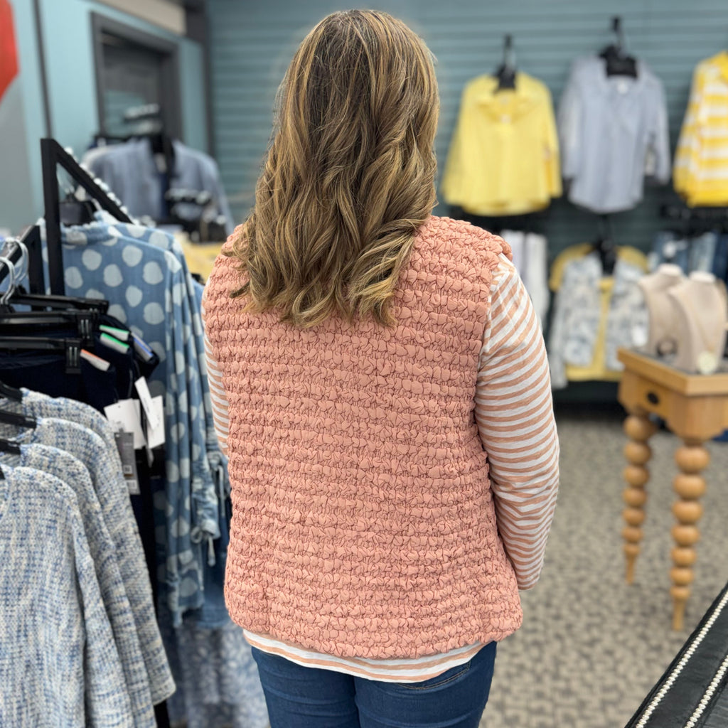 Snap and Zip Quilted Vest