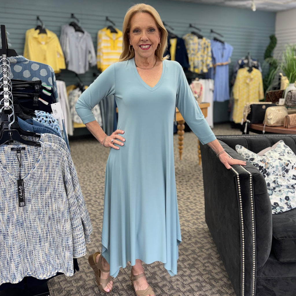Splice V-Neck Dress