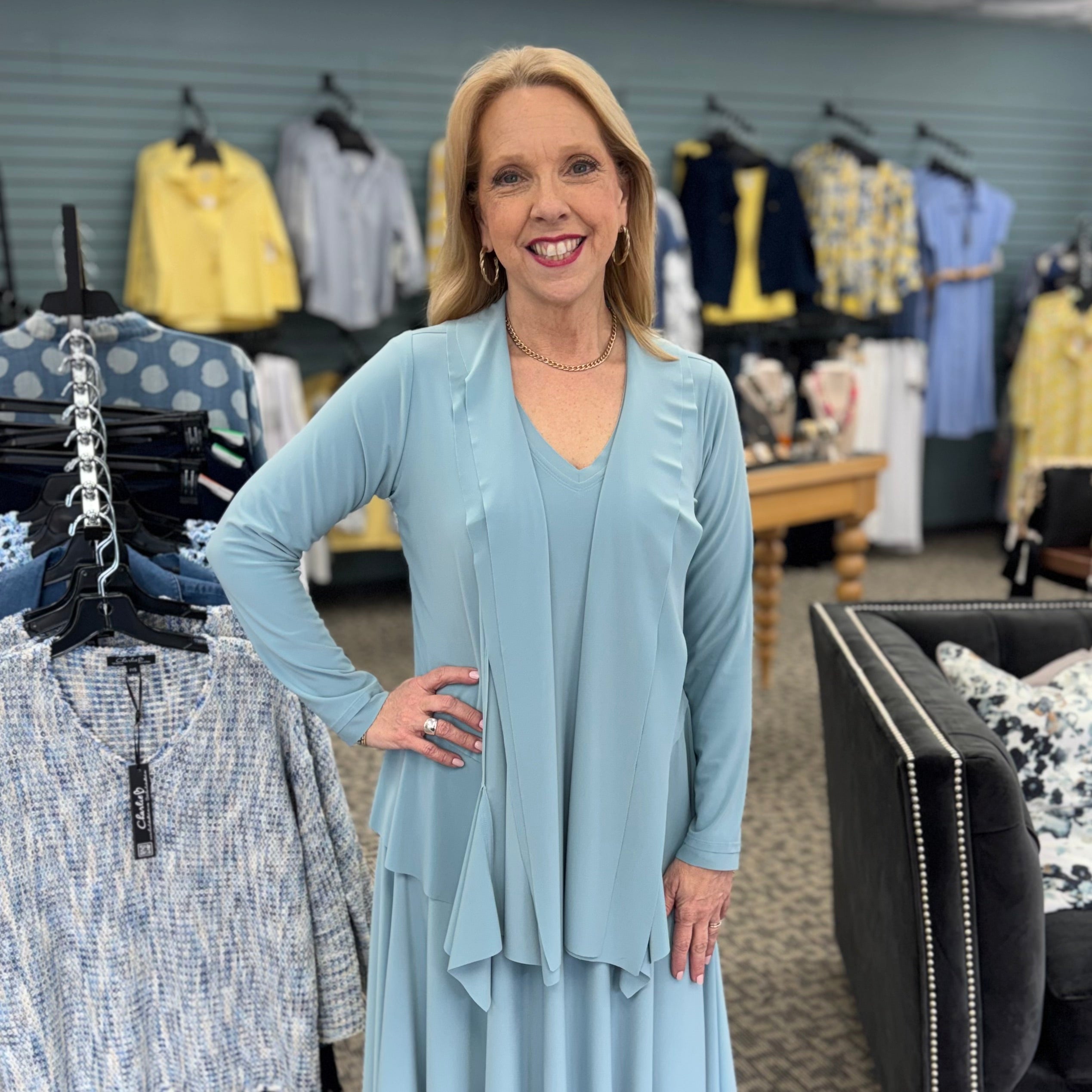 Splice Roll Neck Cardigan