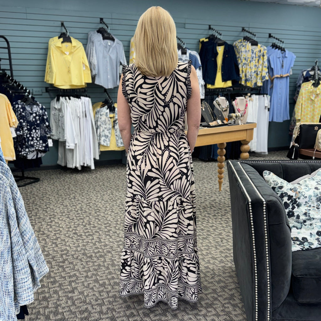 Smocked Waist Tiered Skirt Maxi Dress