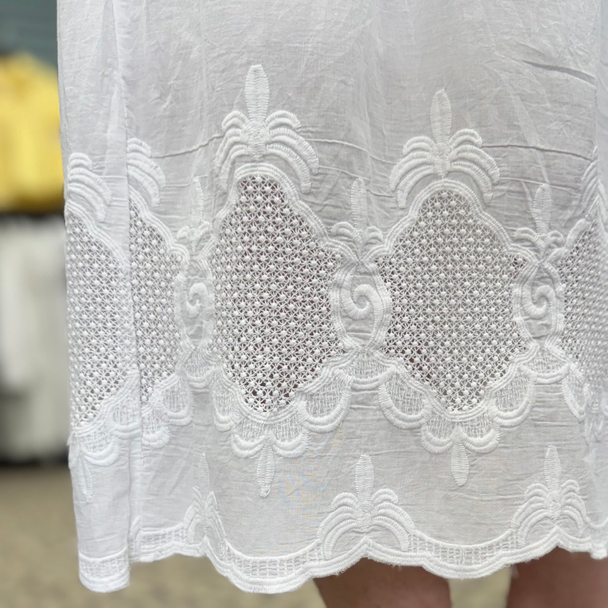 V-Neck Elastic Waist Dress With Ruffle Cap Sleeve