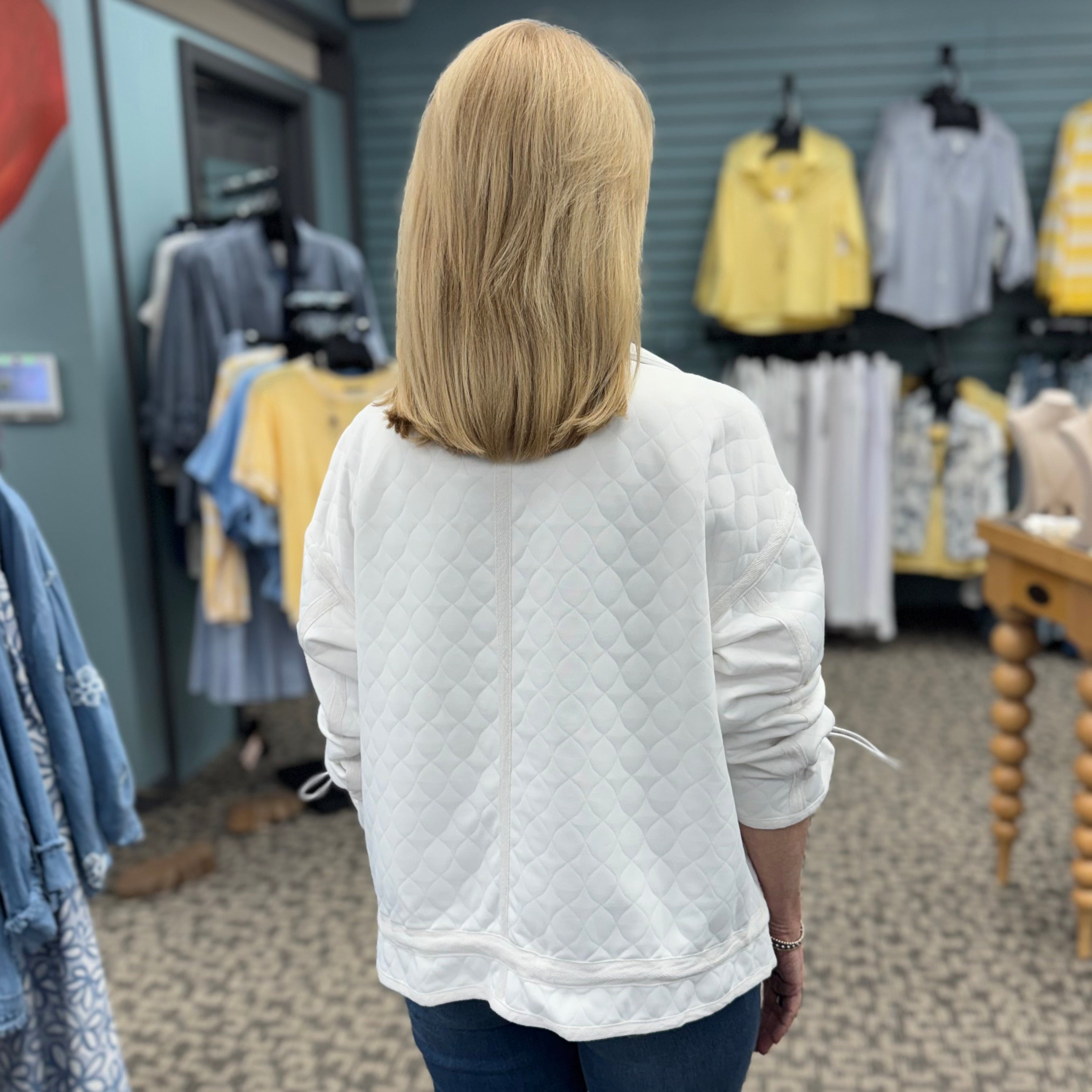 Drawstring Long Sleeve Utility Jacket