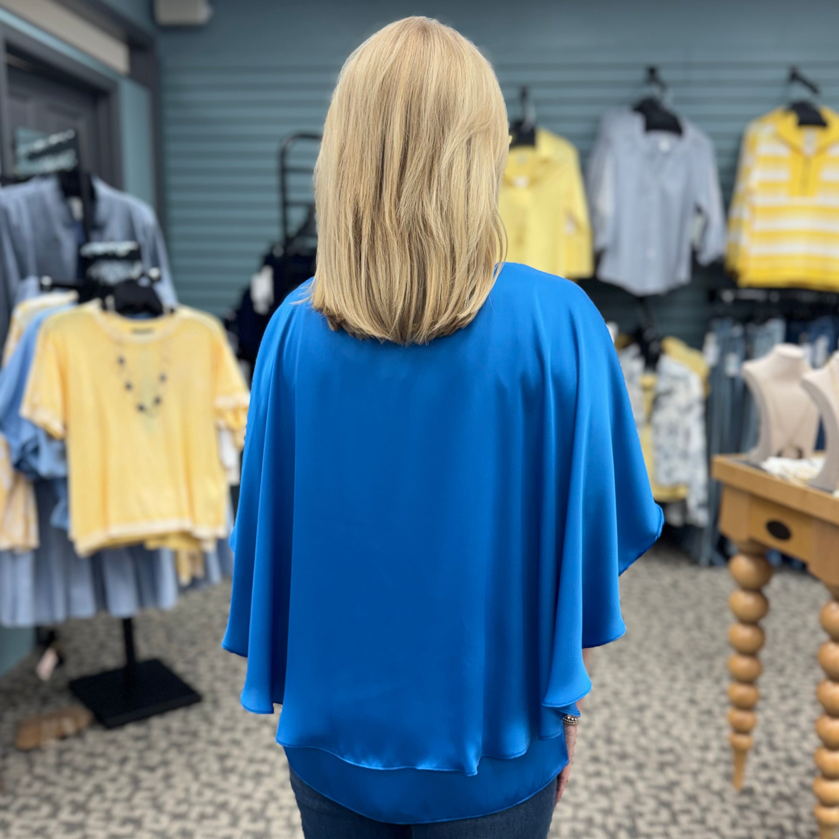 Satin Cape Top