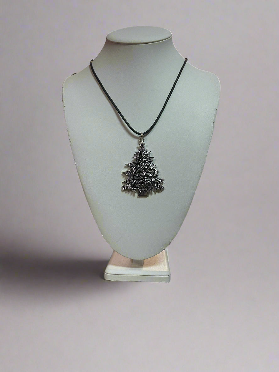 Long Christmas Tree Necklace