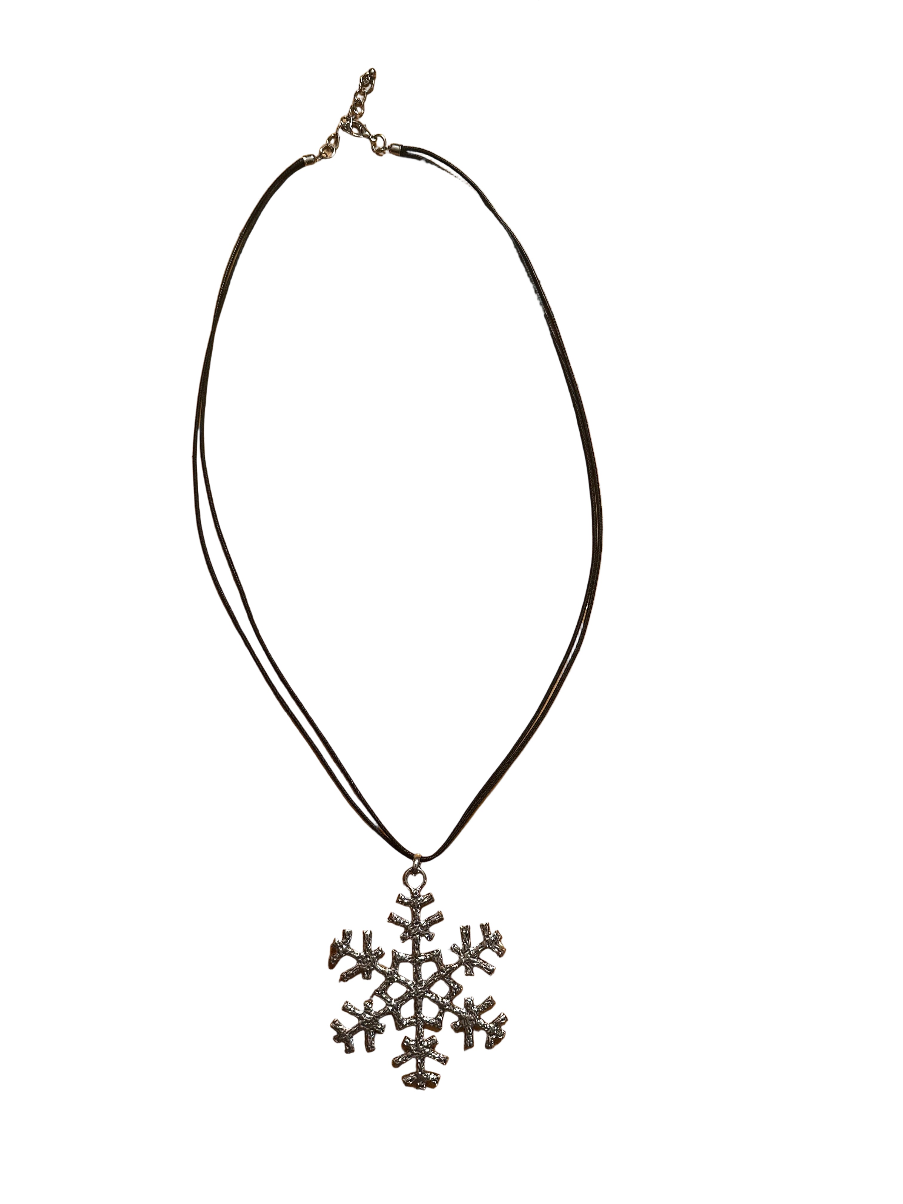 Reversible Snowflake Necklace Style 2