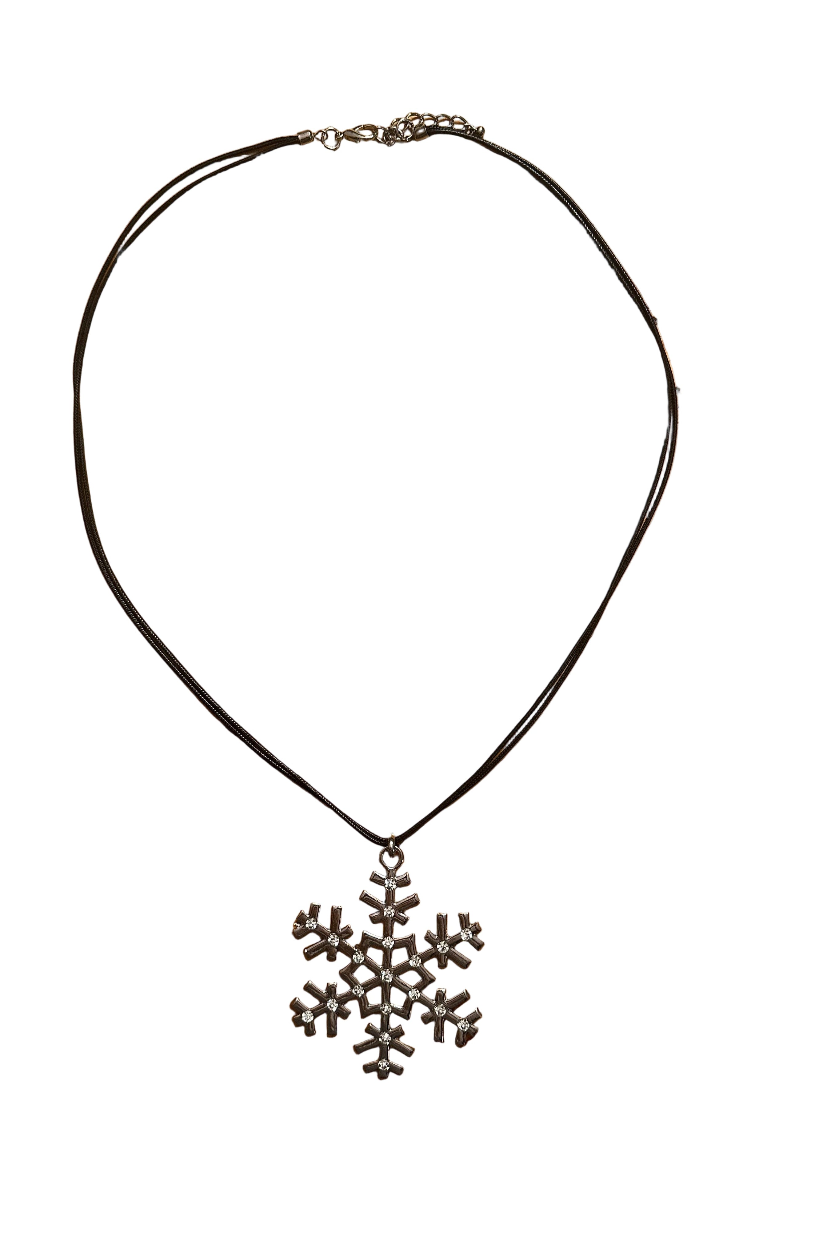 Reversible Snowflake Necklace Style 2