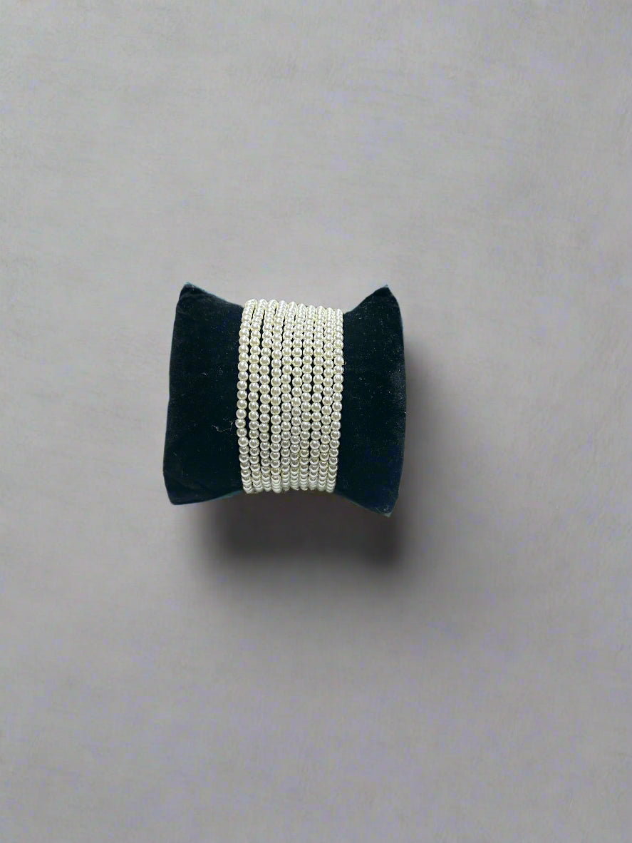 Stackable Pearl Stretch Bracelet