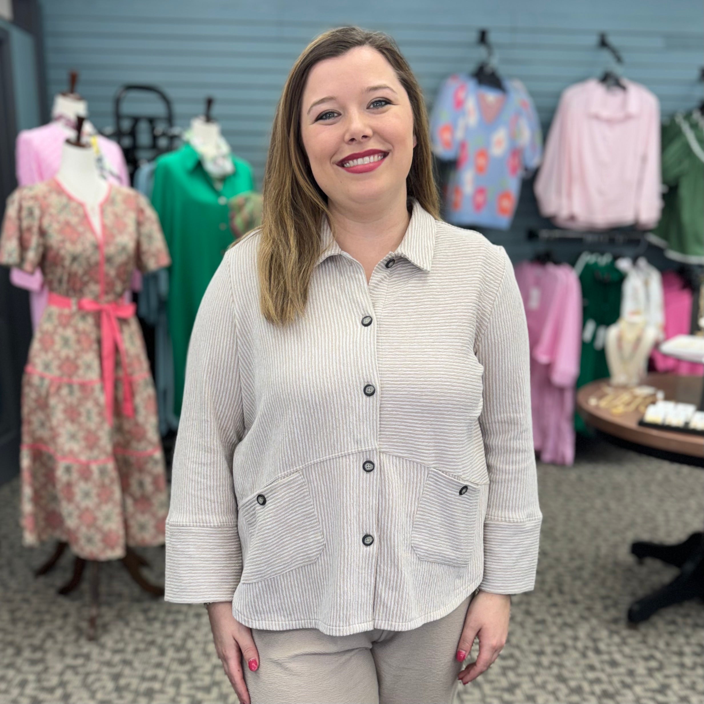 Pasadena Knit Stripe Top