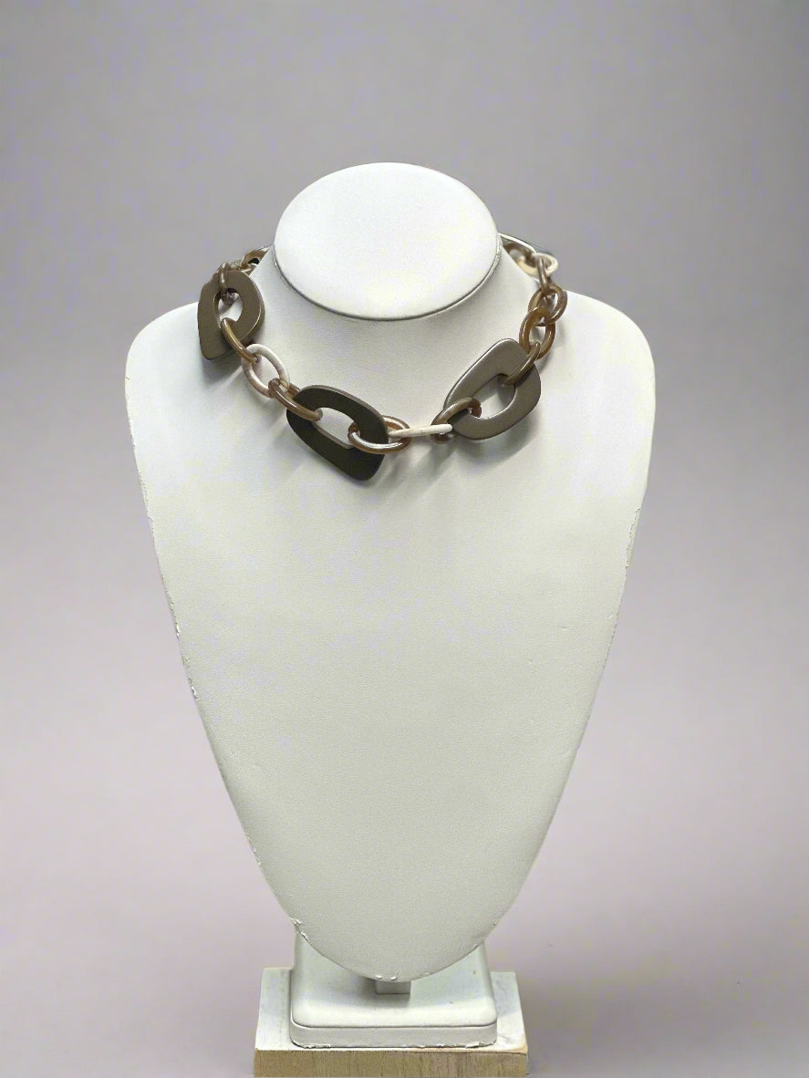 Faux Buffalo Horn Necklace