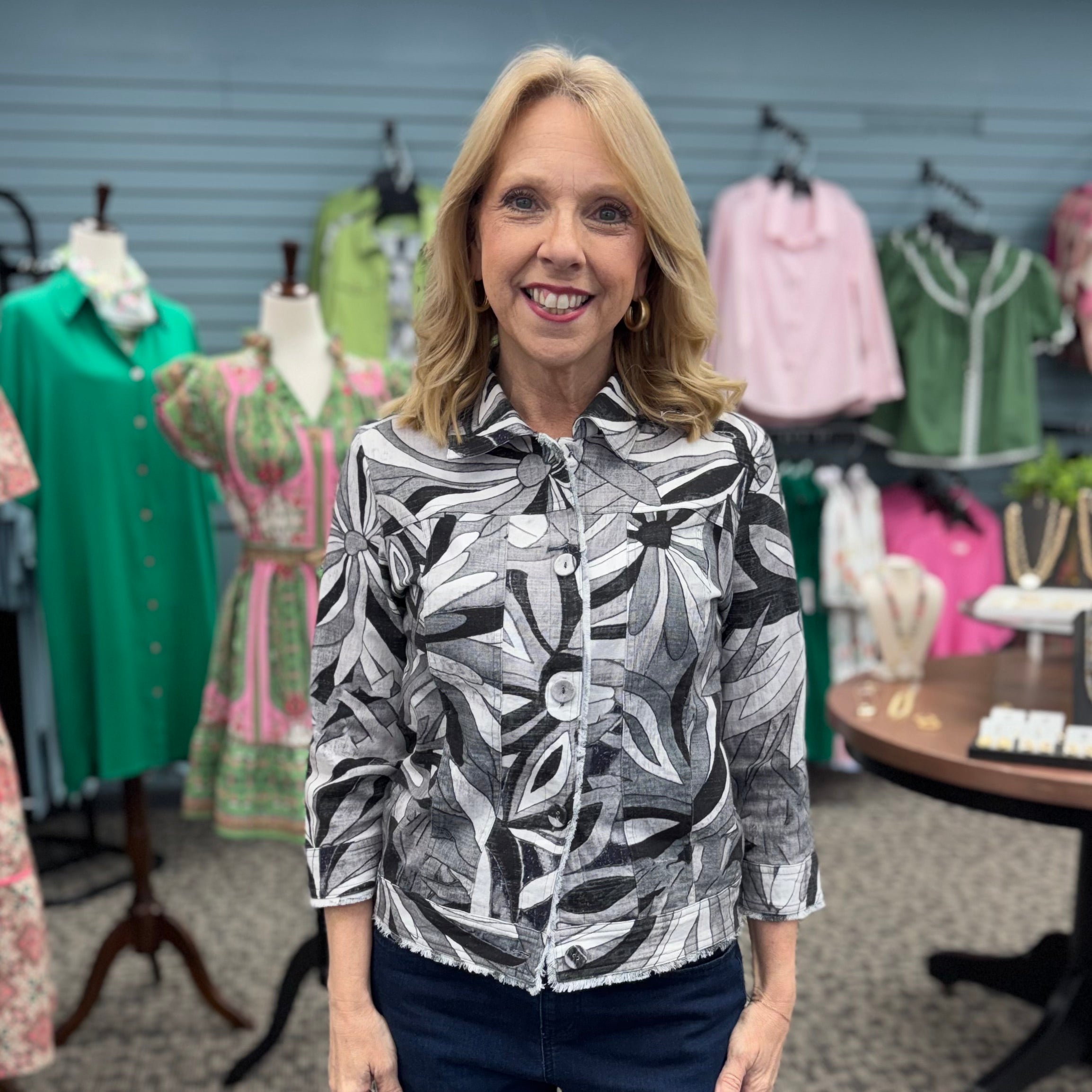 Two Way Button Front Jacket