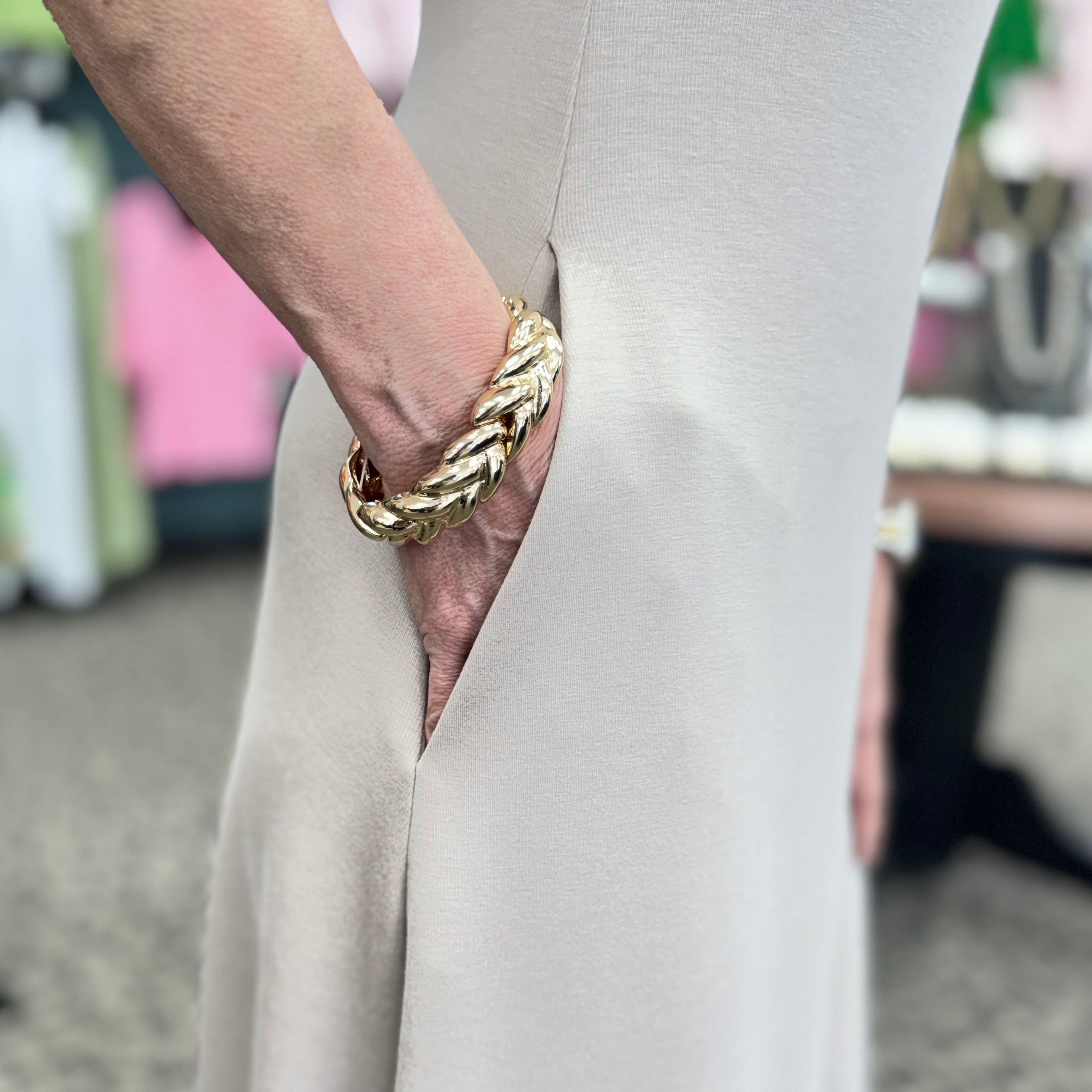 Solid Cap Sleeve Mock Neck Midi Dress