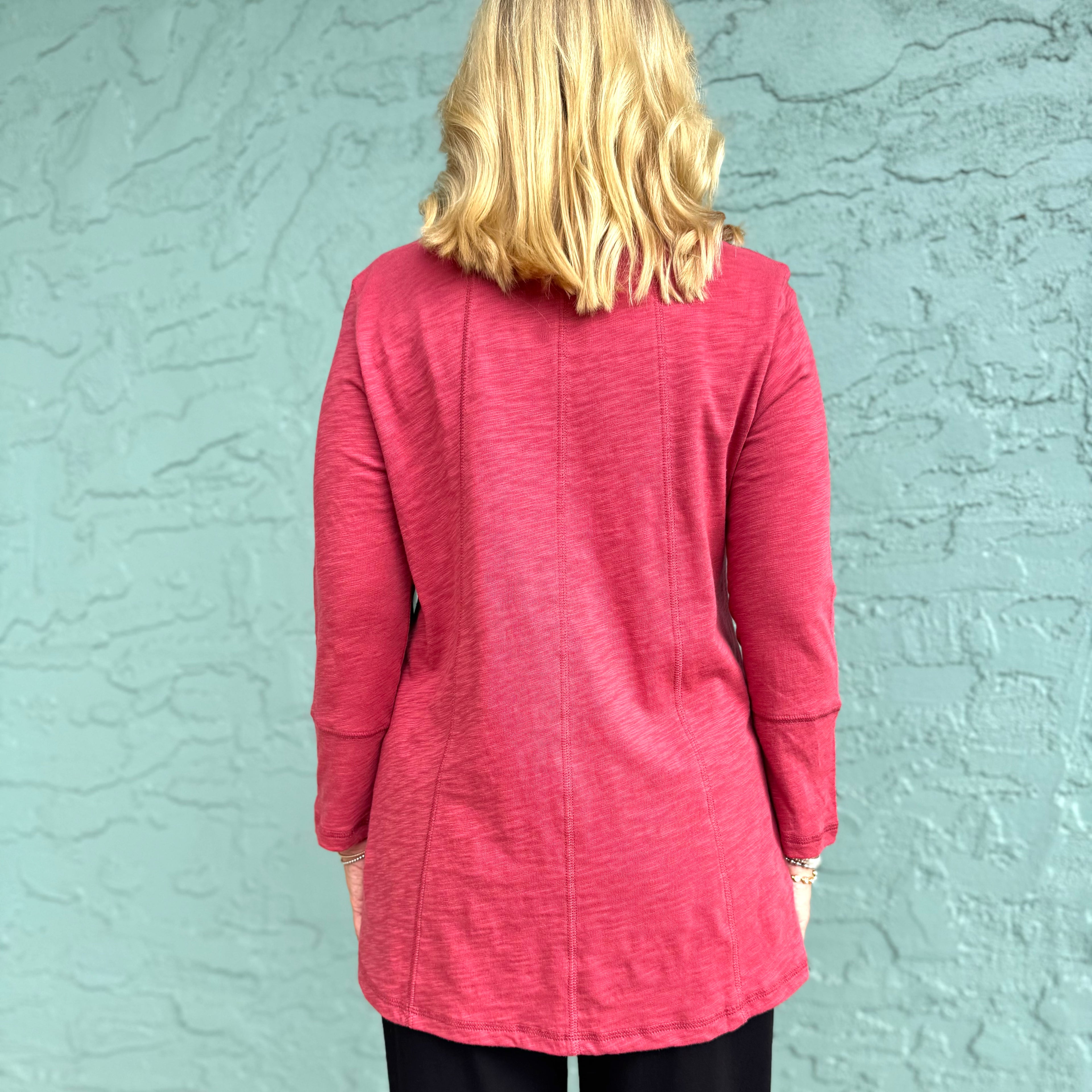 10031 Cotton Slub Freedom V-Neck Top