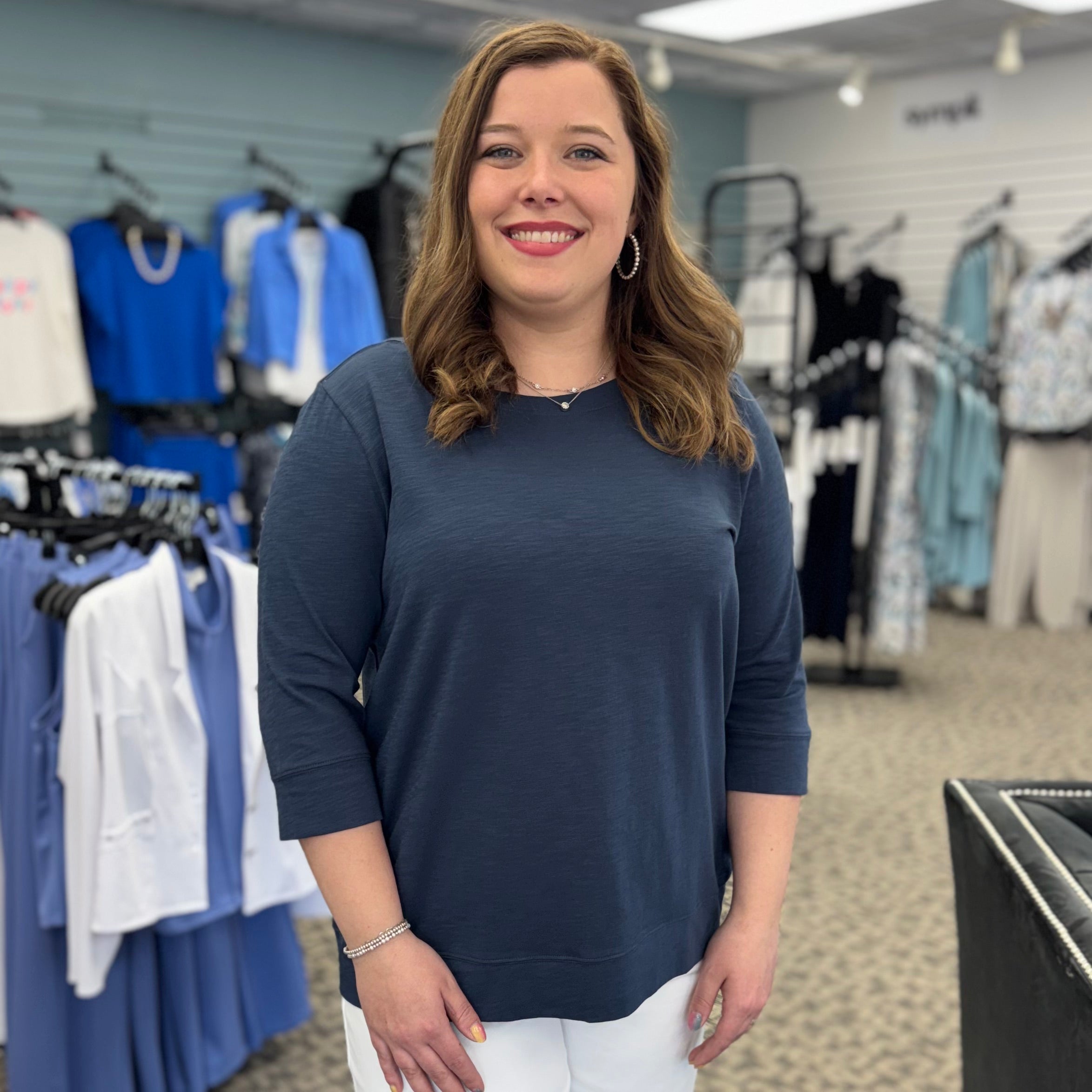 Renuar Knit Round Neck Top