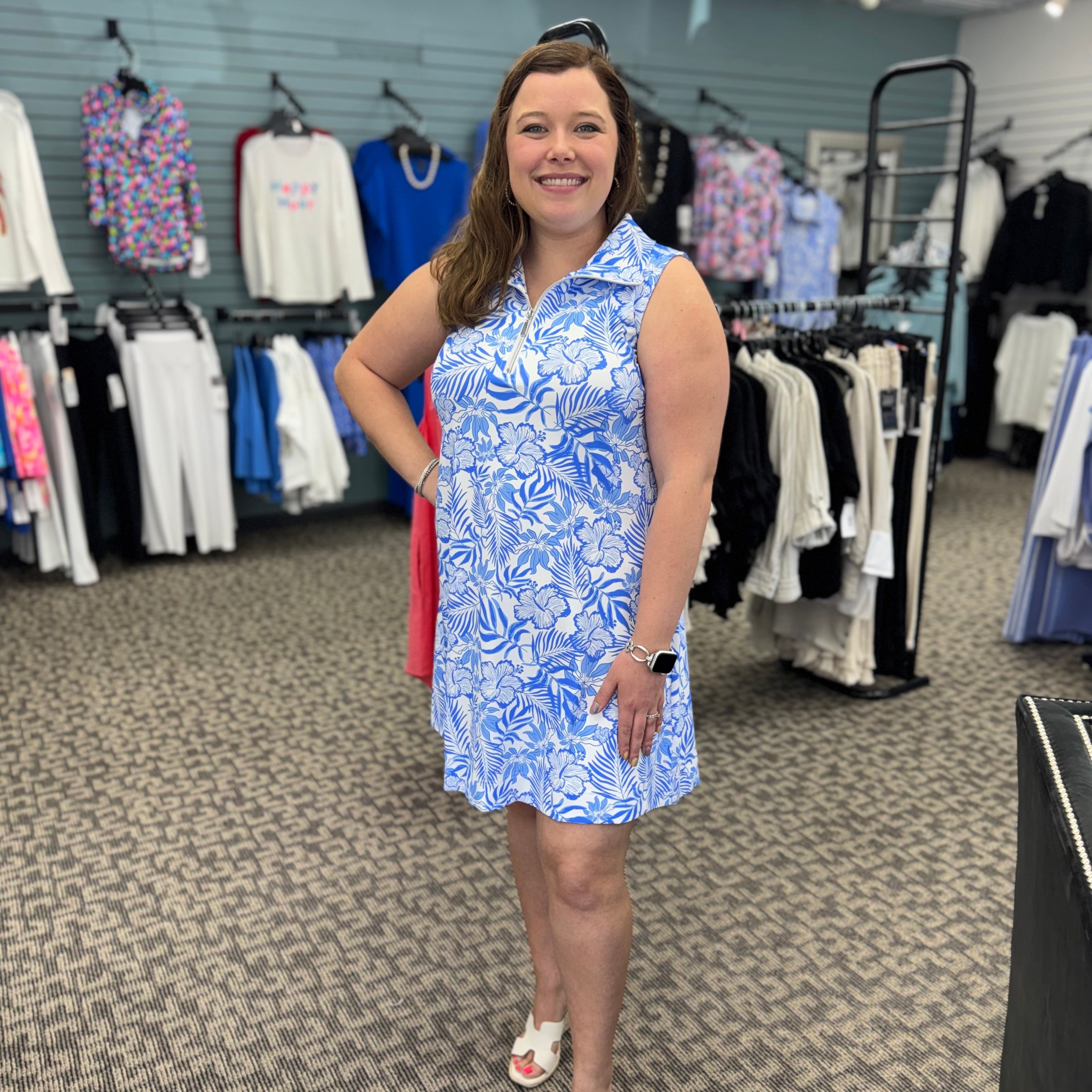 Sleeveless Zip Dress