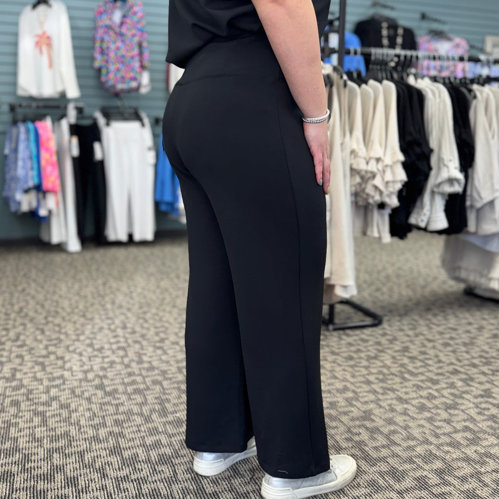 Wide Leg Pull-On Crop Pant
