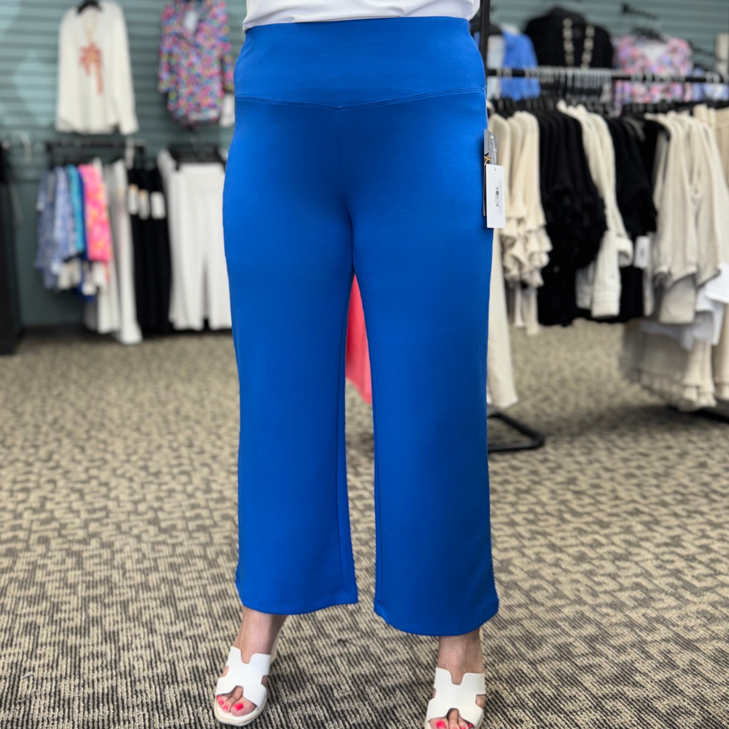 Wide Leg Pull-On Crop Pant
