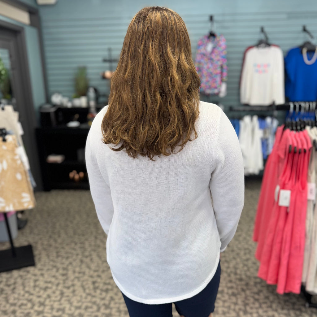 Knitted Scoop Neck Sweater