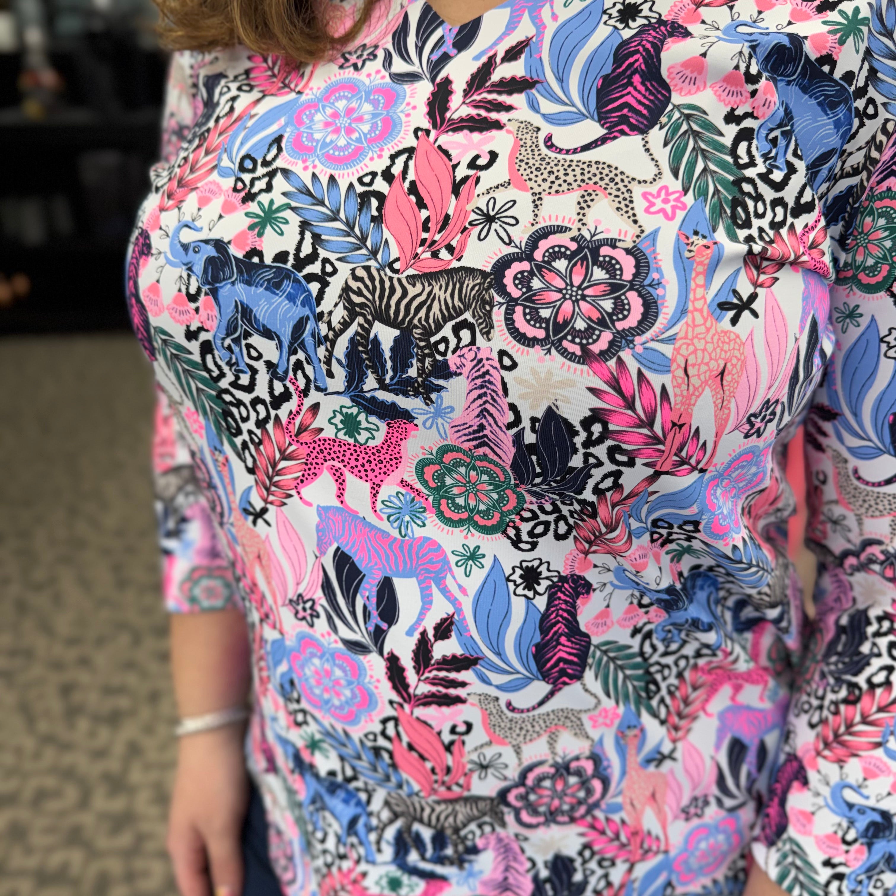 V-Neck 3/4 Sleeve Top