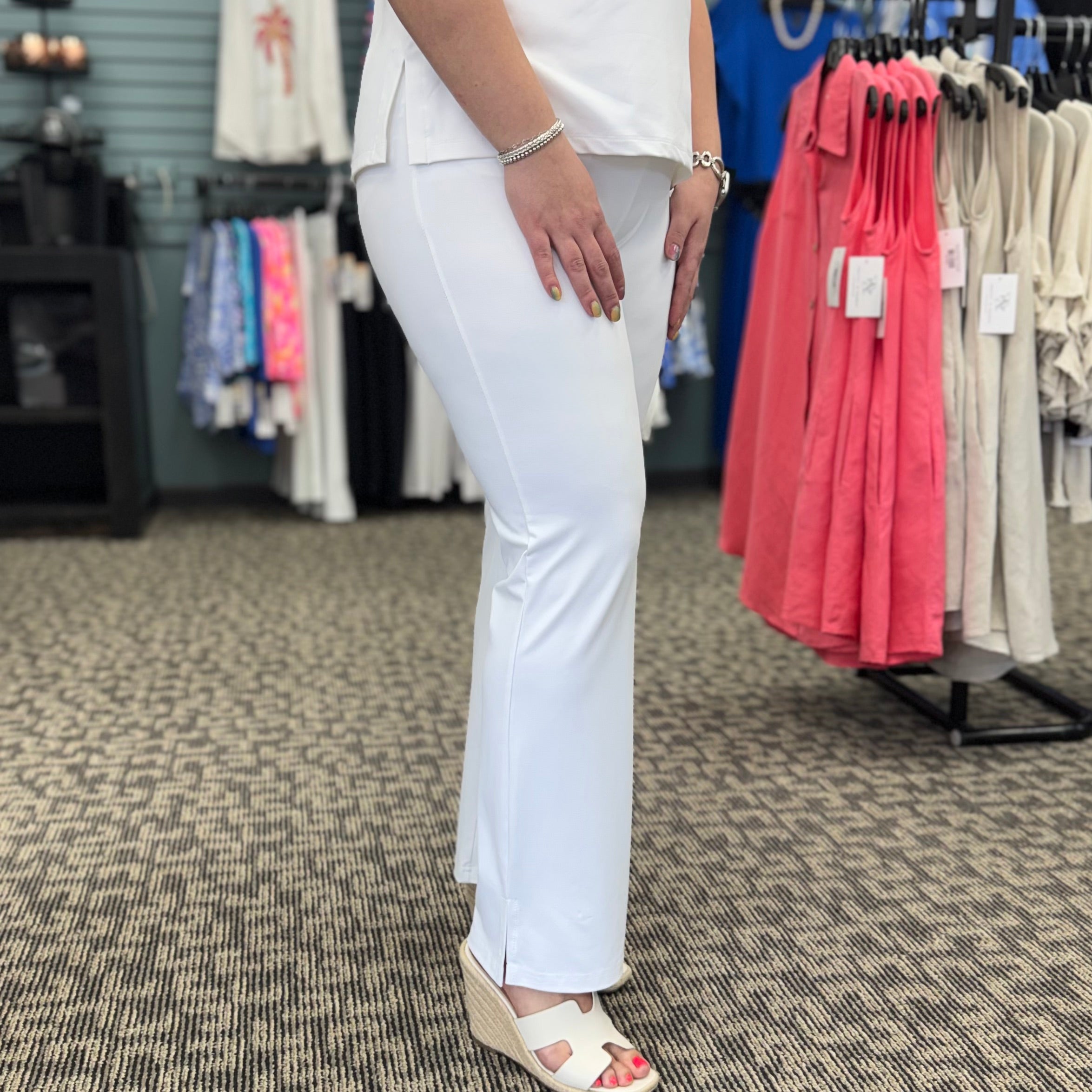 Boot Cut Side Slit Pant