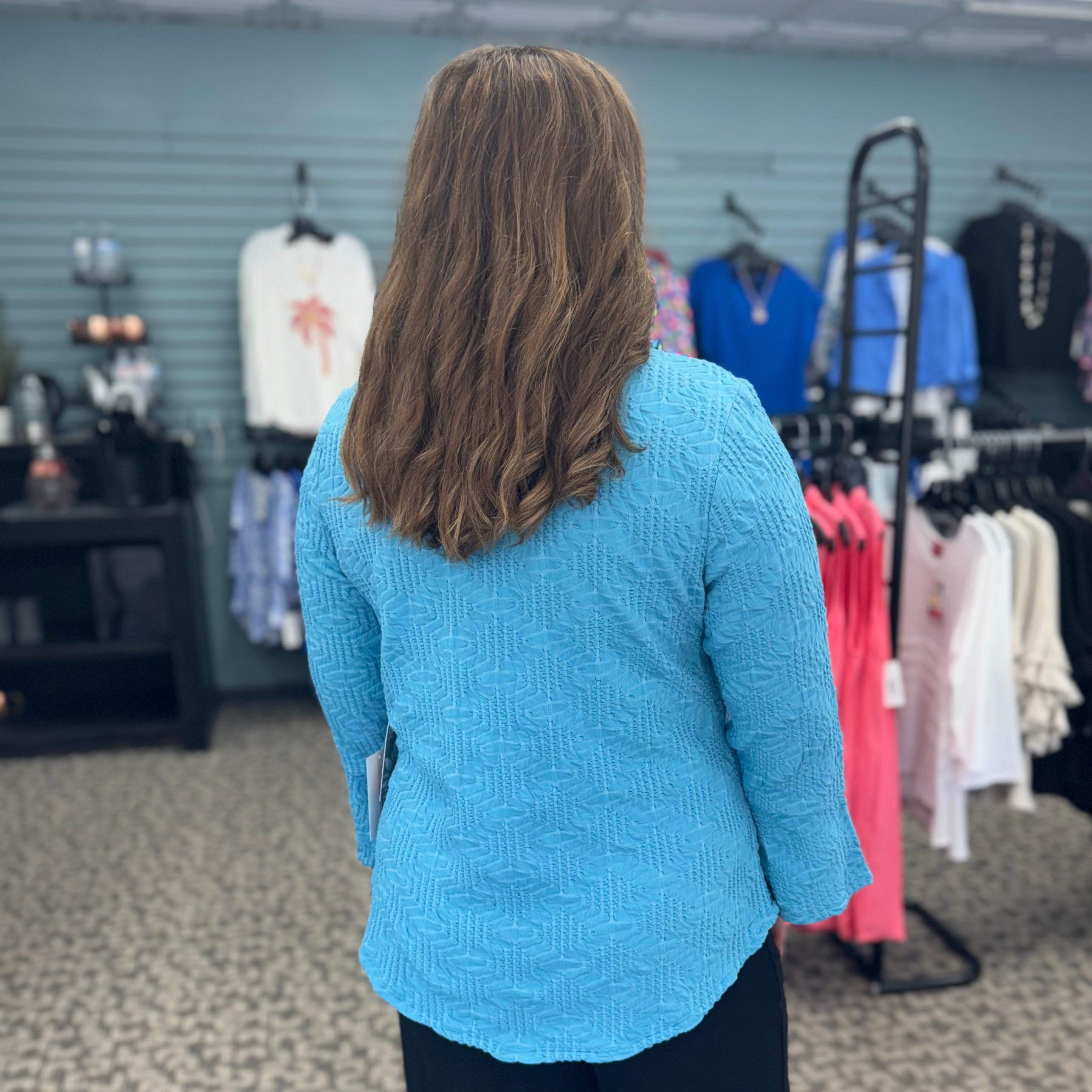 Sunburst Knit Swing Top